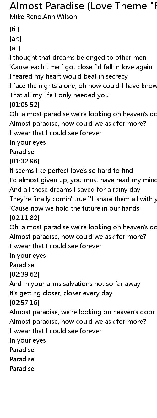 And in your arms salvations not so far away. It's getting closer