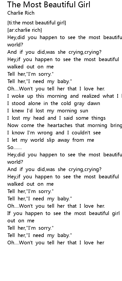 the-most-beautiful-girl-lyrics-follow-lyrics