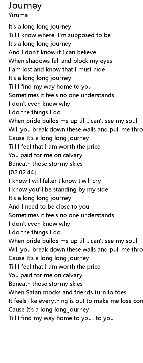 Journey Lyrics Follow Lyrics