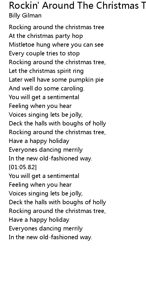 Rockin' Around The Christmas Tree Lyrics Follow Lyrics