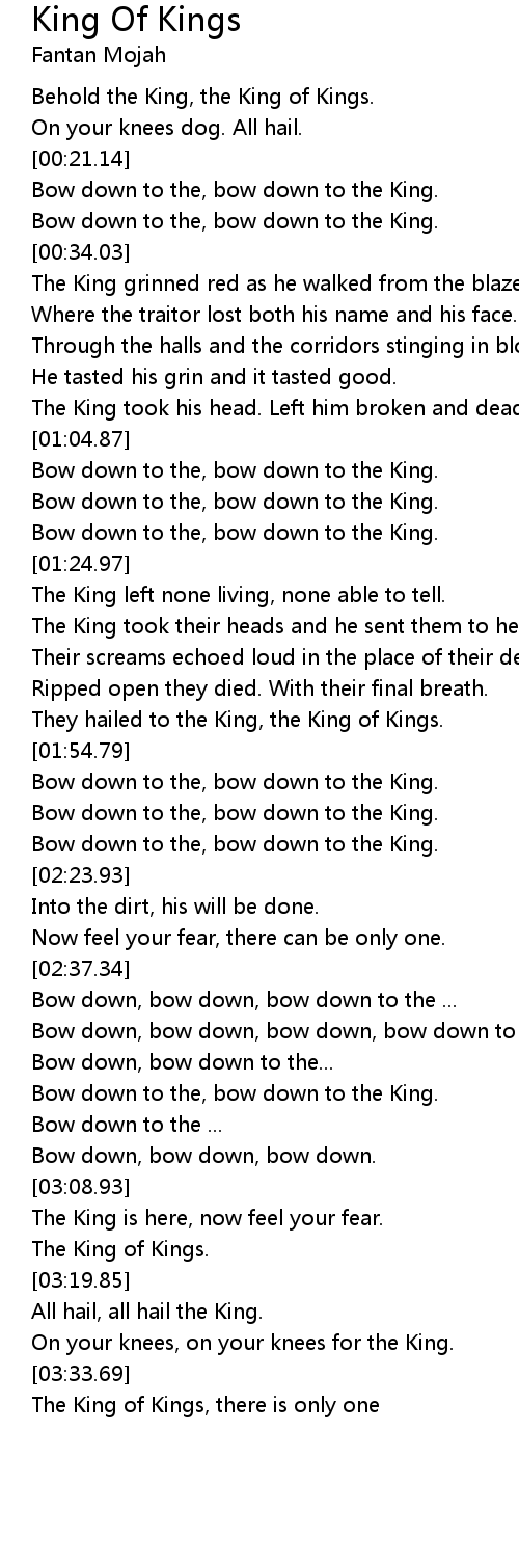 King of Kings Lyrics