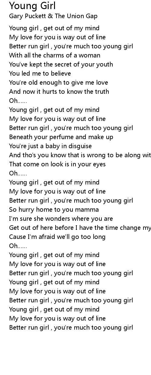Young Girl Lyrics - Follow Lyrics