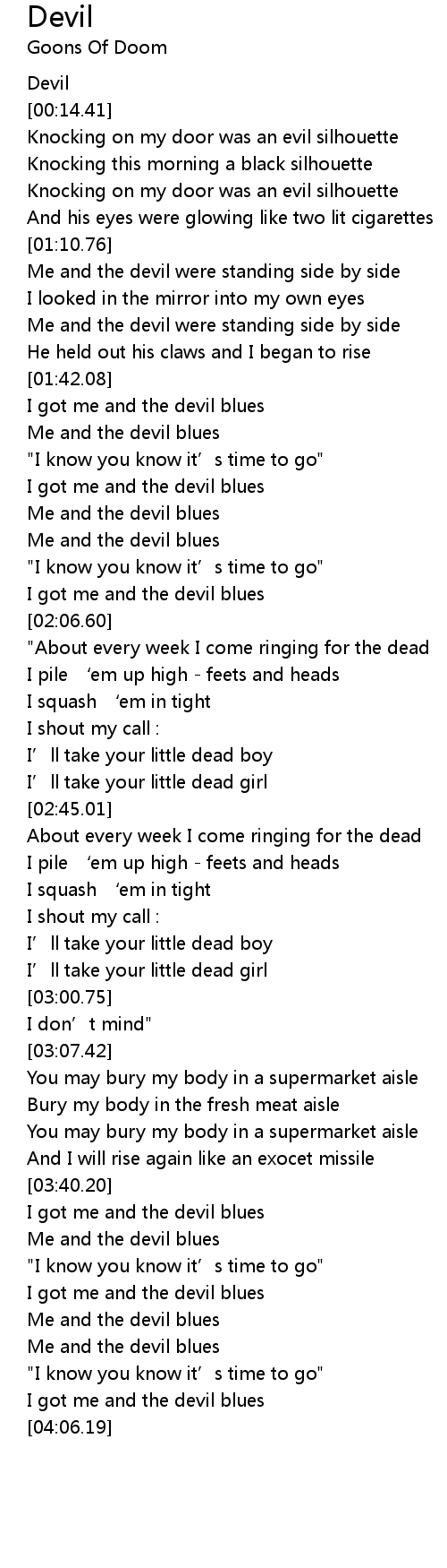 Devil Lyrics Follow Lyrics