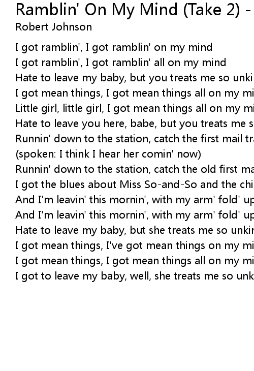 Ramblin rover lyrics