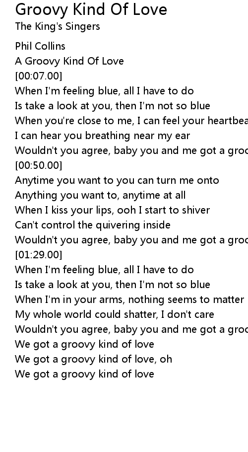 Groovy Kind Of Love Lyrics Follow Lyrics