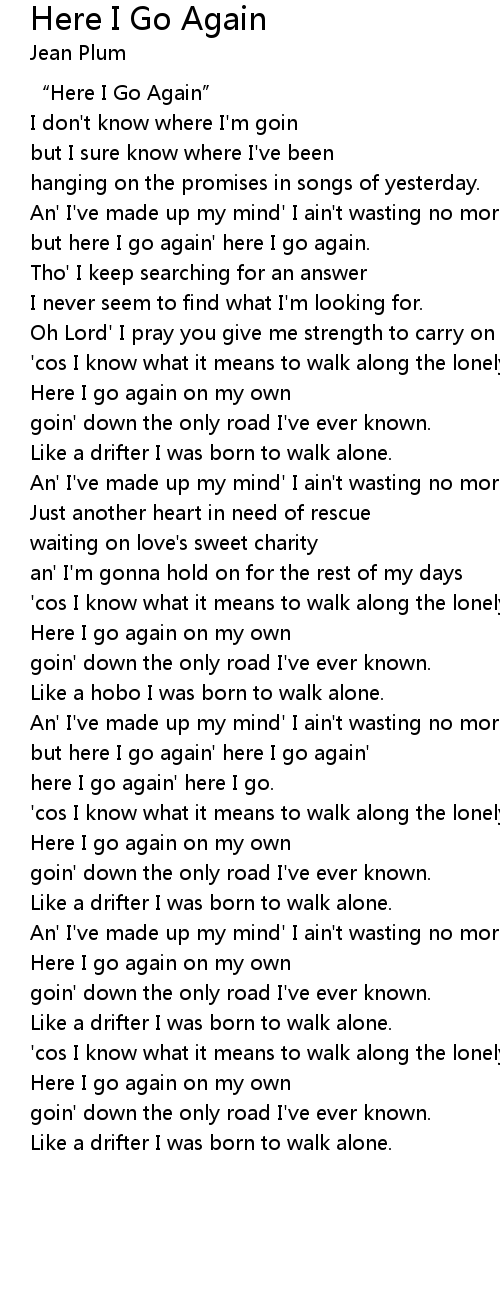 H3Av3N – In My Head (Here We Go Again) Lyrics