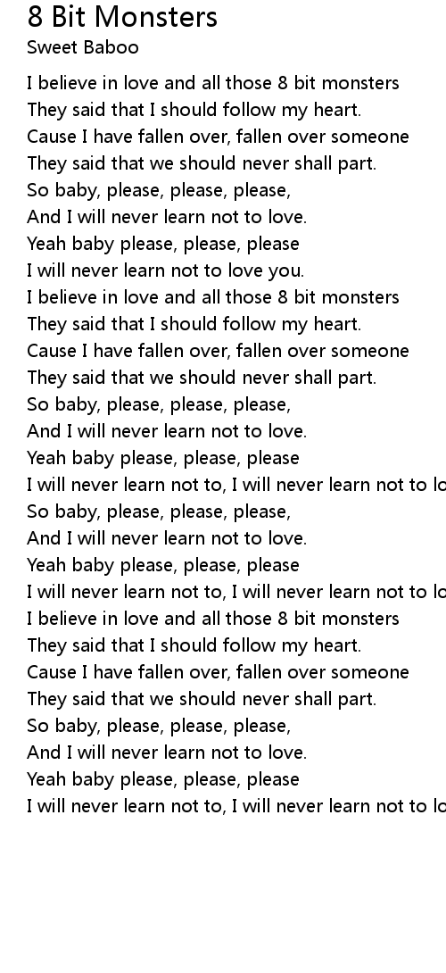 8 Bit Monsters Lyrics Follow Lyrics 5564