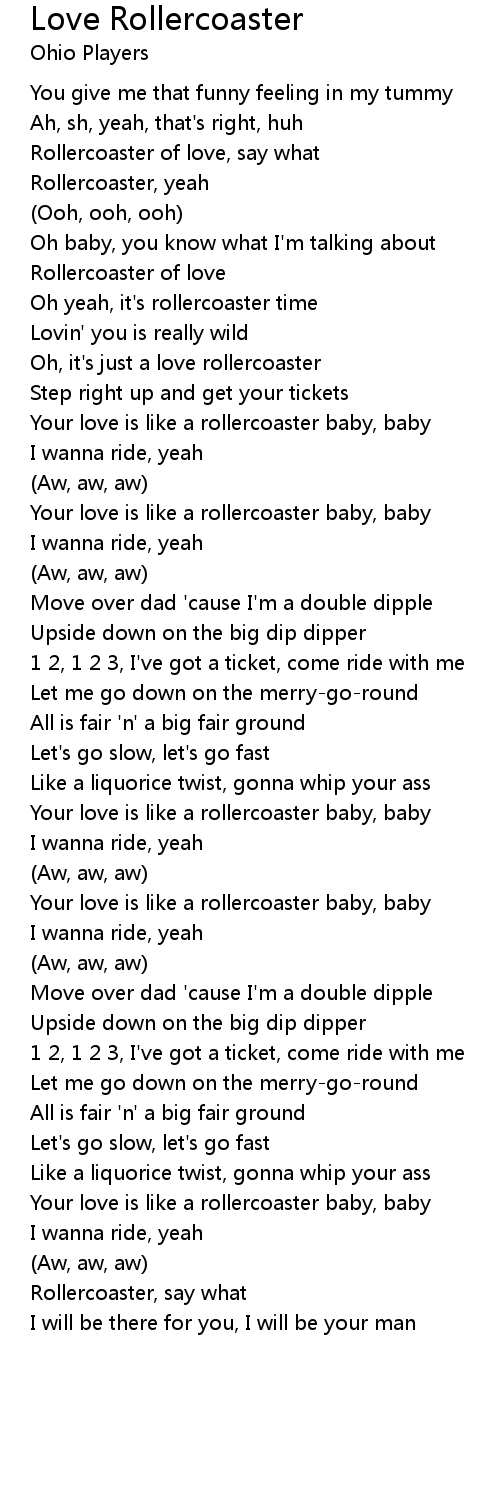 Love Rollercoaster Lyrics Follow Lyrics