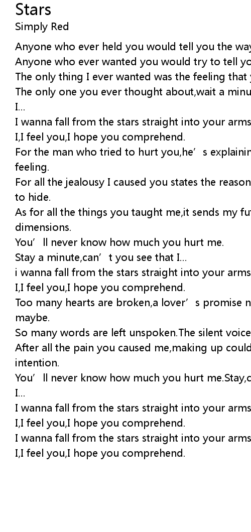 Stars Lyrics Follow Lyrics