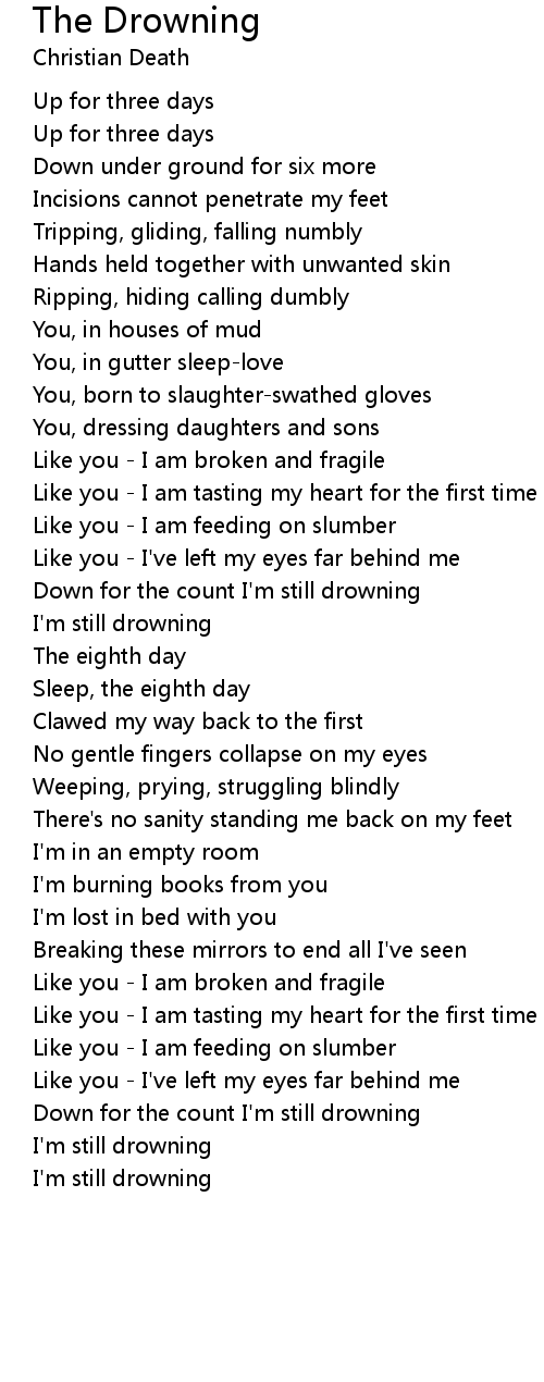 The Drowning Lyrics - Follow Lyrics