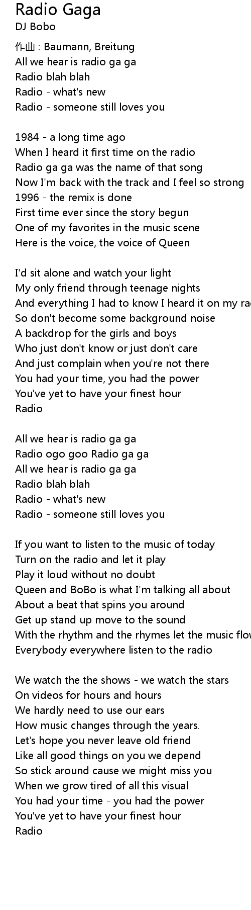 Radio Ga Ga - Queen dance traxx feat. DJ BoBo - song and lyrics by DJ BoBo