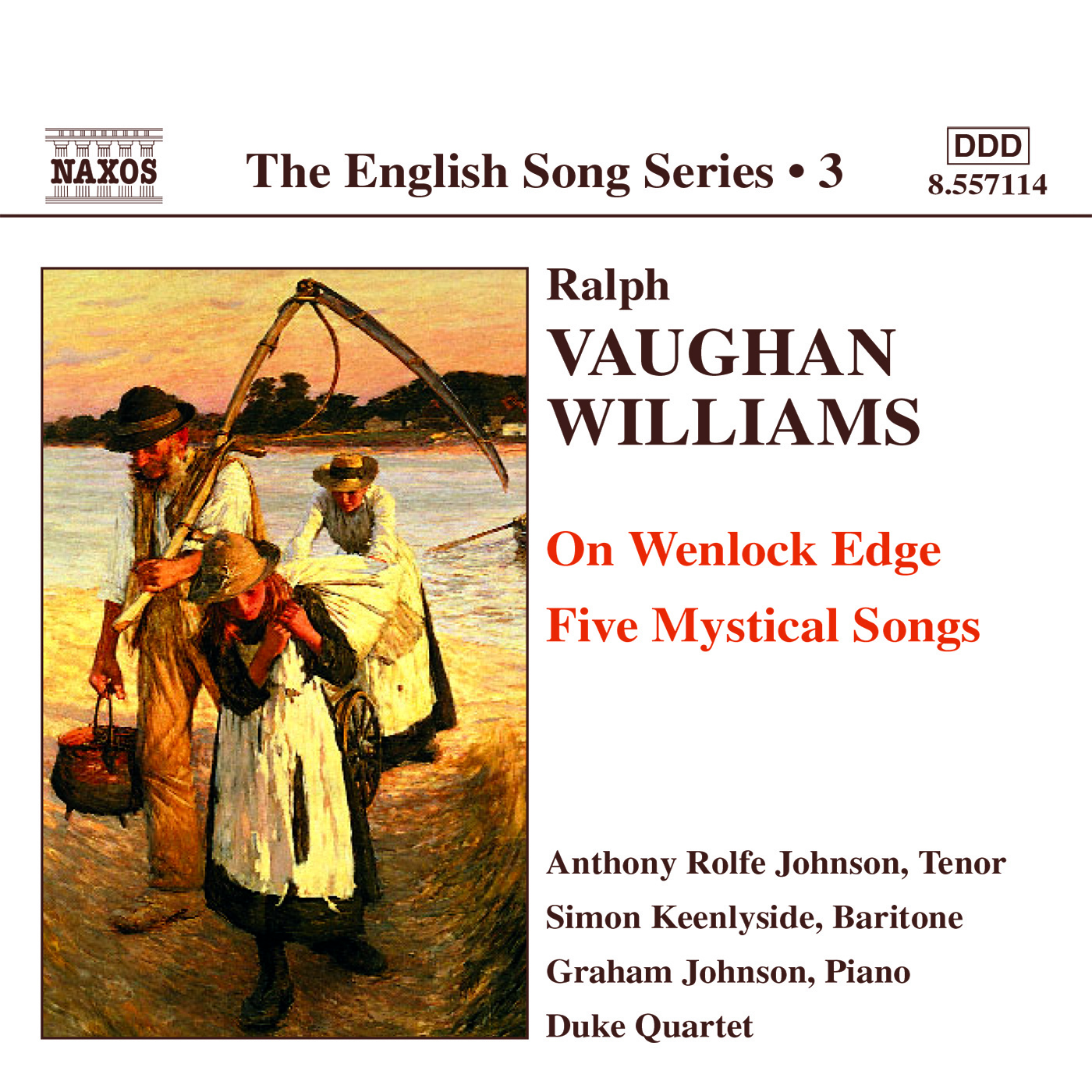 VAUGHAN WILLIAMS: On Wenlock Edge / Five Mystical Songs (English Song, Vol. 3)