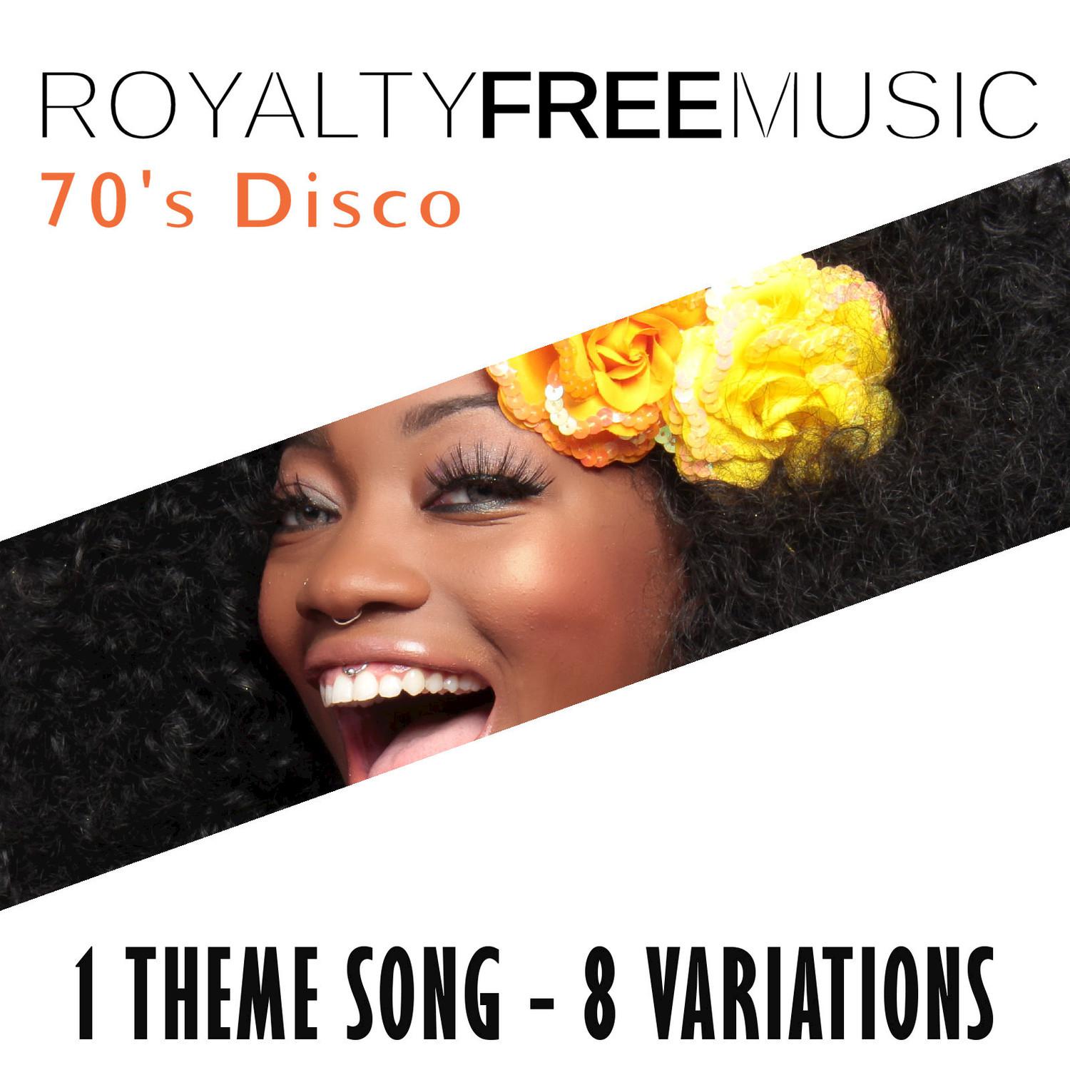 Royalty Free Music: 70's Disco (1 Theme Song - 8 Variations)