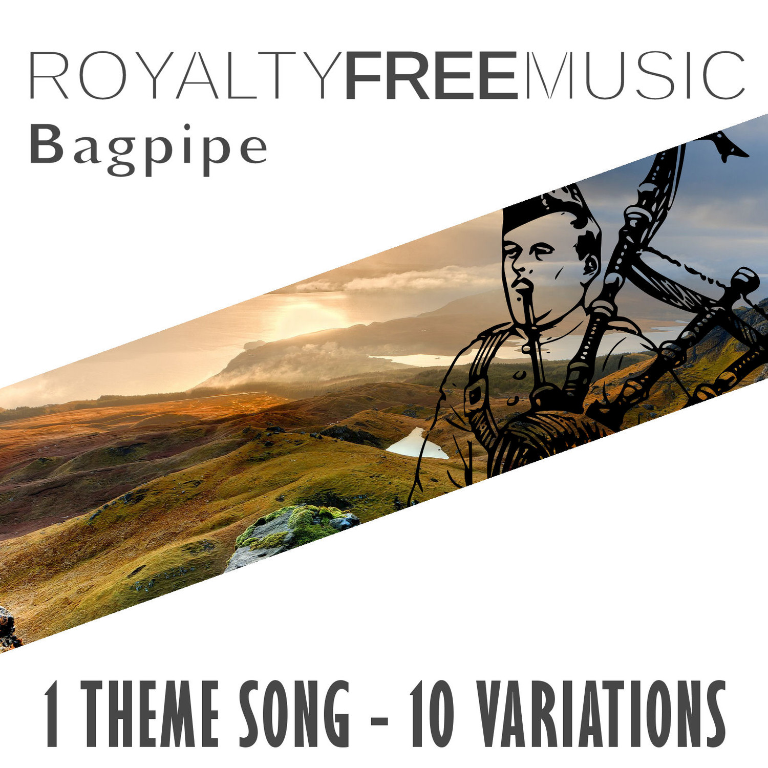 Royalty Free Music: Bagpipe (1 Theme Song - 10 Variations)