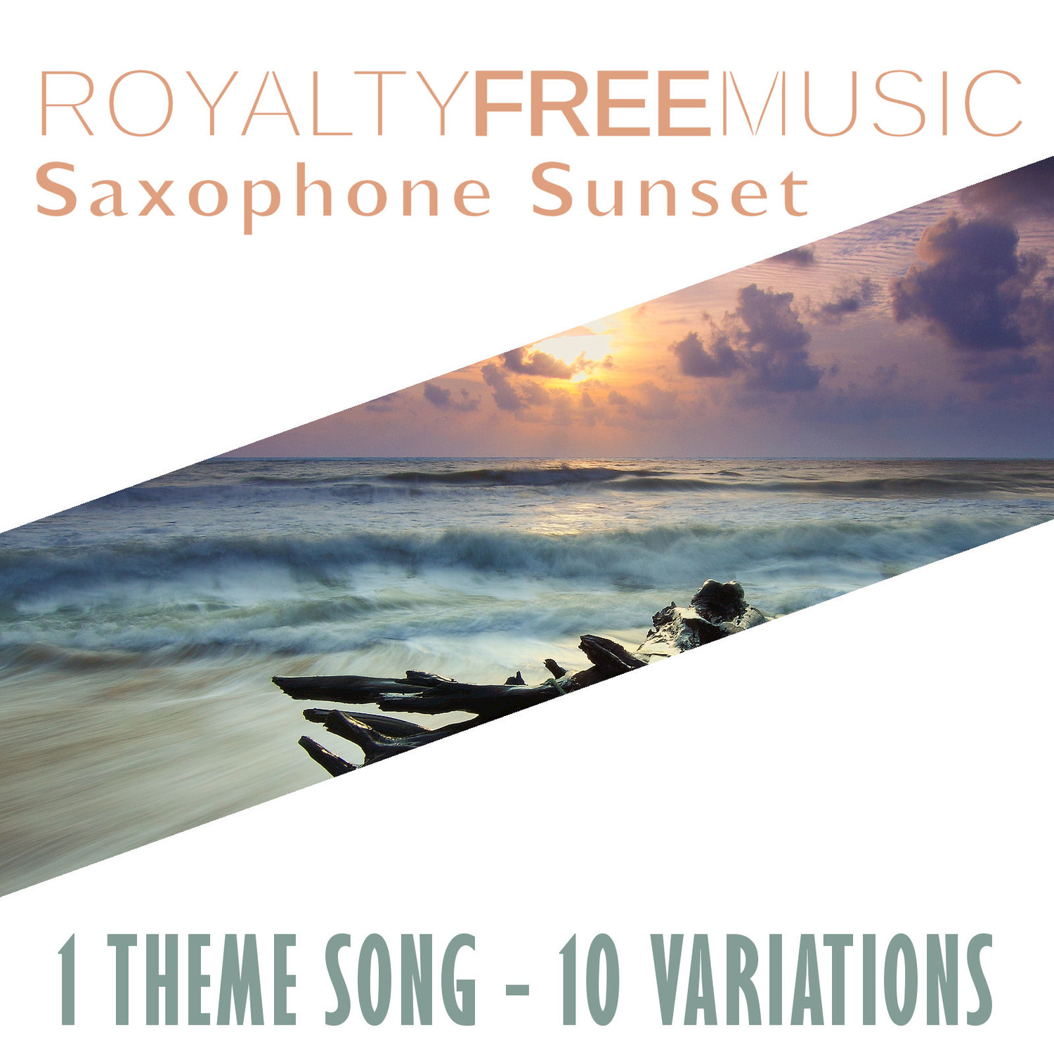 Royalty Free Music: Saxophone Sunset (1 Theme Song - 10 Variations)