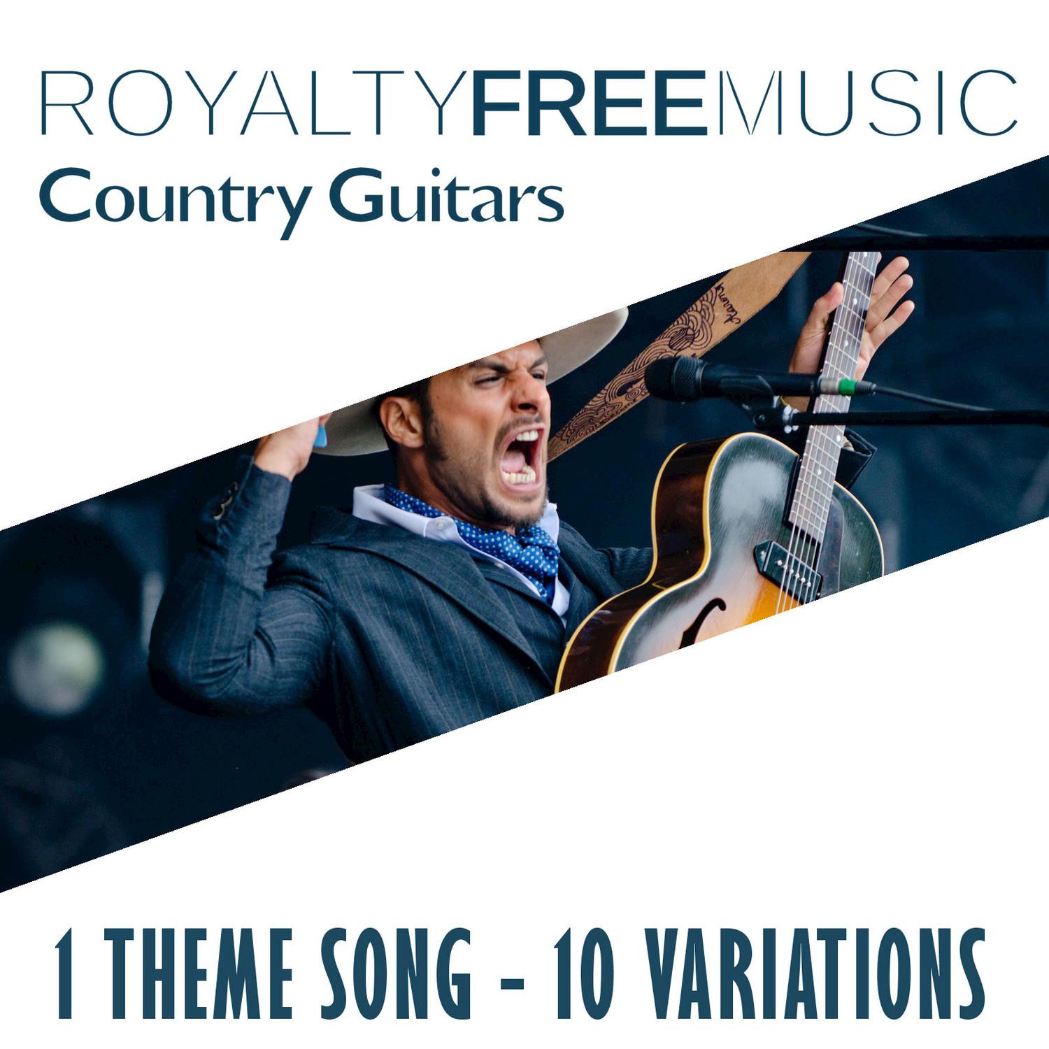 Royalty Free Music: Country Guitars (1 Theme Song - 10 Variations)