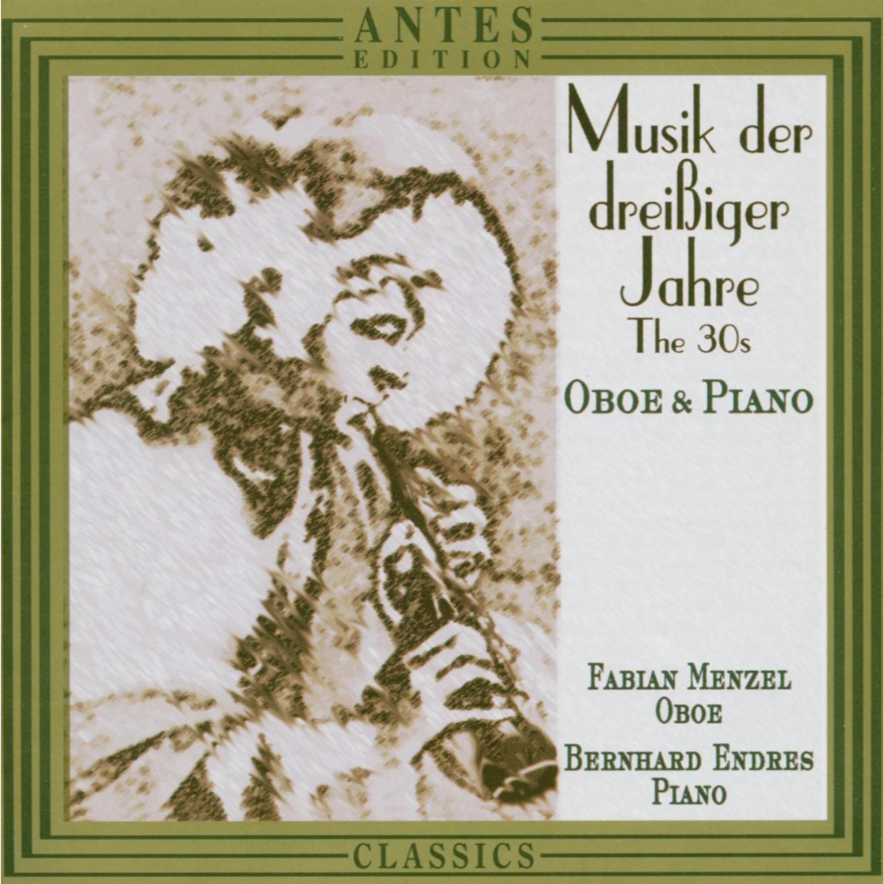 Pavel Haas: Suite fuer Oboe und Klavier, I Furioso