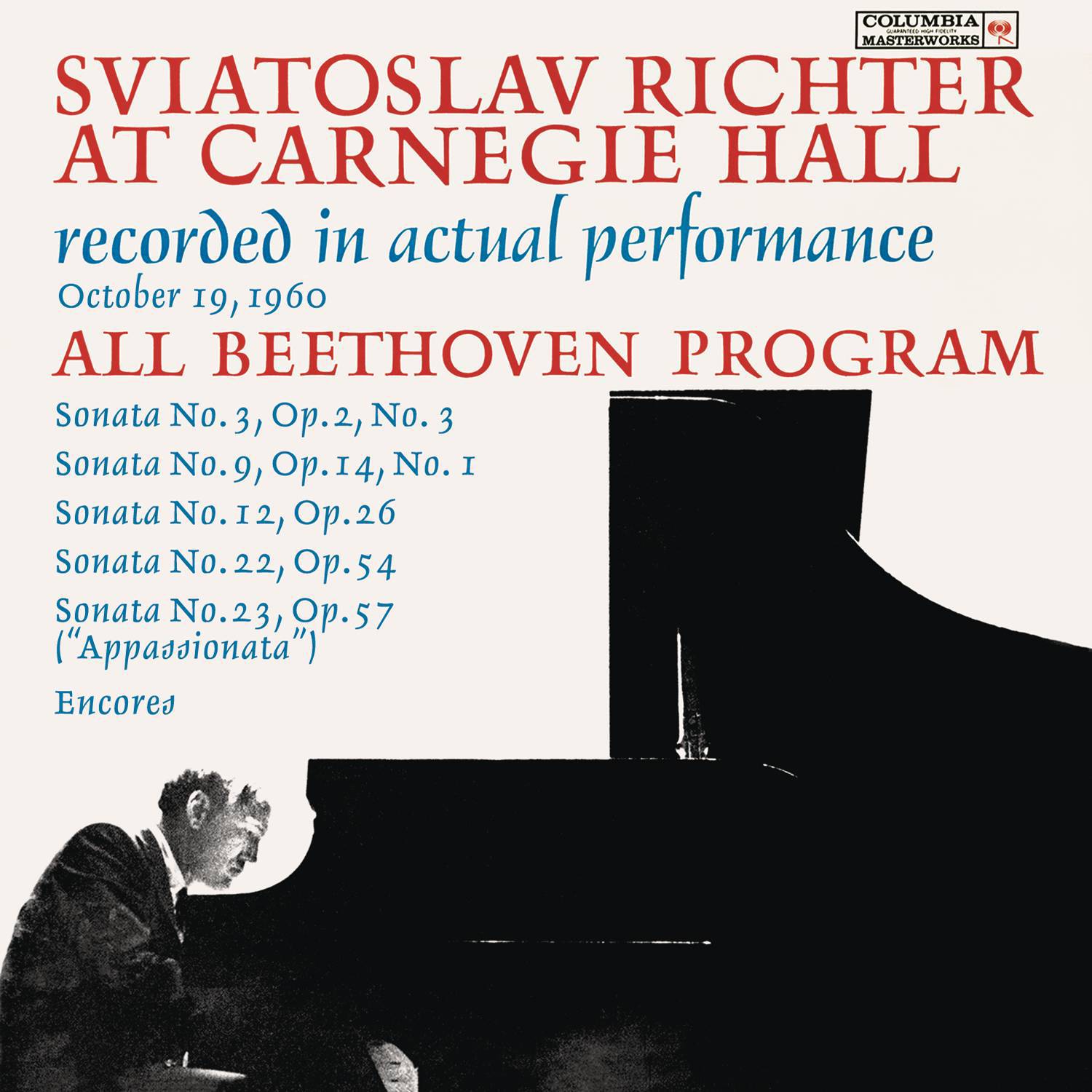 Sviatoslav Richter Live at Carnegie Hall - All Beethoven Program