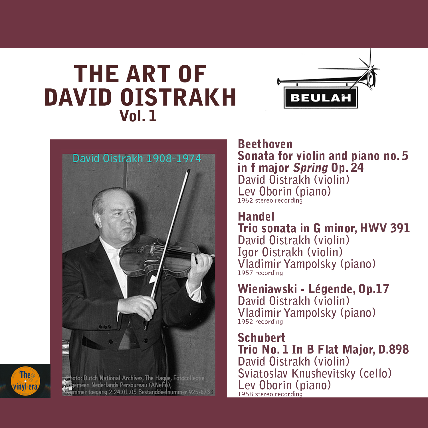 The Art of David Oistrakh, Vol. 1
