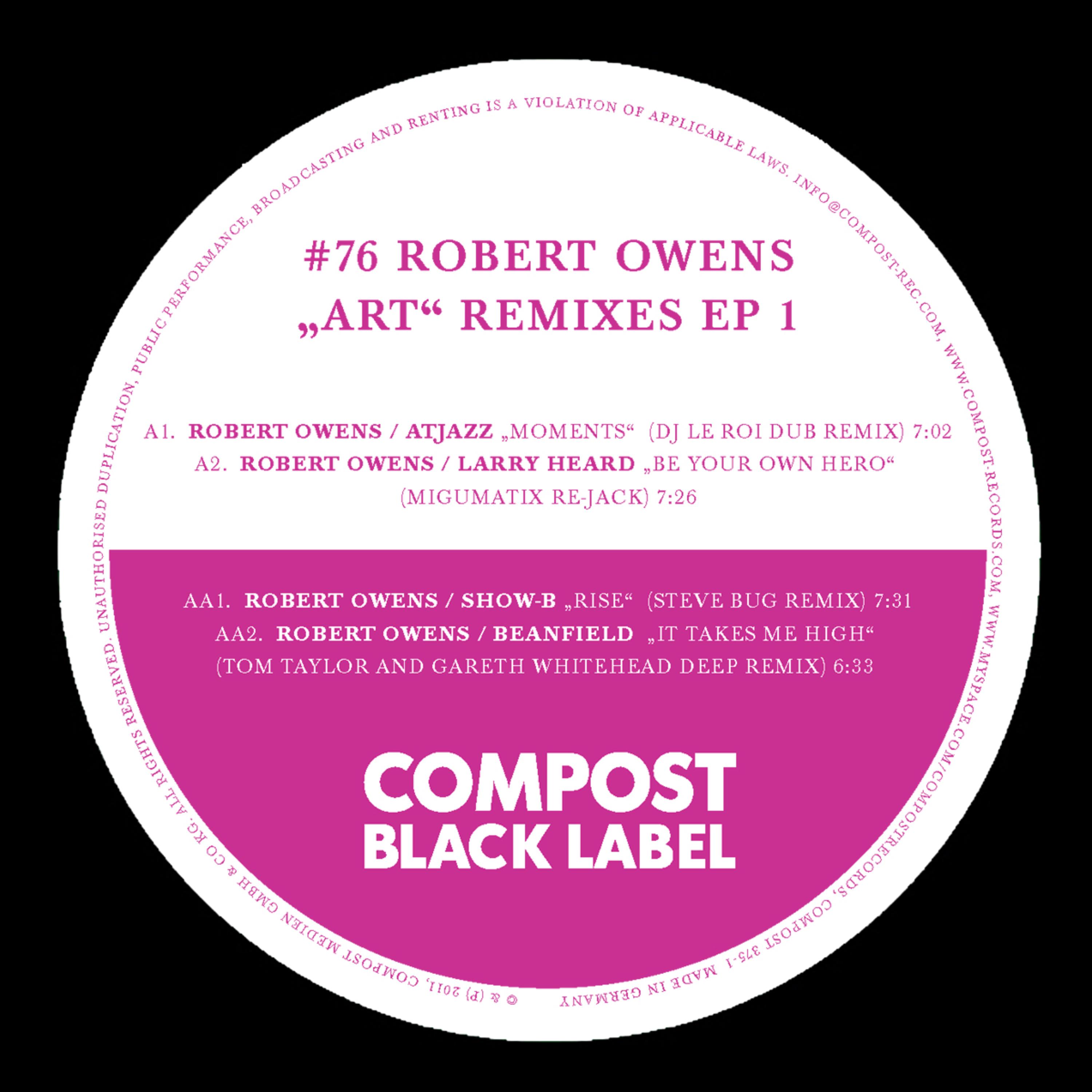 Black Label #76 " Art " Remix EP 1 - Remixes by Steve Bug, DJ Le Roi, Migumatix, Tom Taylor & Gareth Whitehead
