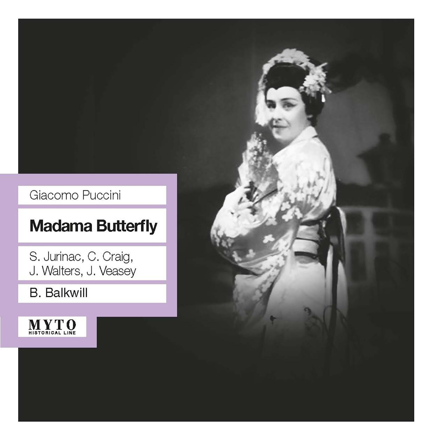 PUCCINI, G.: Madama Butterfly [Opera] (Jurinac, Craig, Walters, Veasey, Royal Opera House Chorus and Orchestra, Covent Garden, Balkwill) (1959)