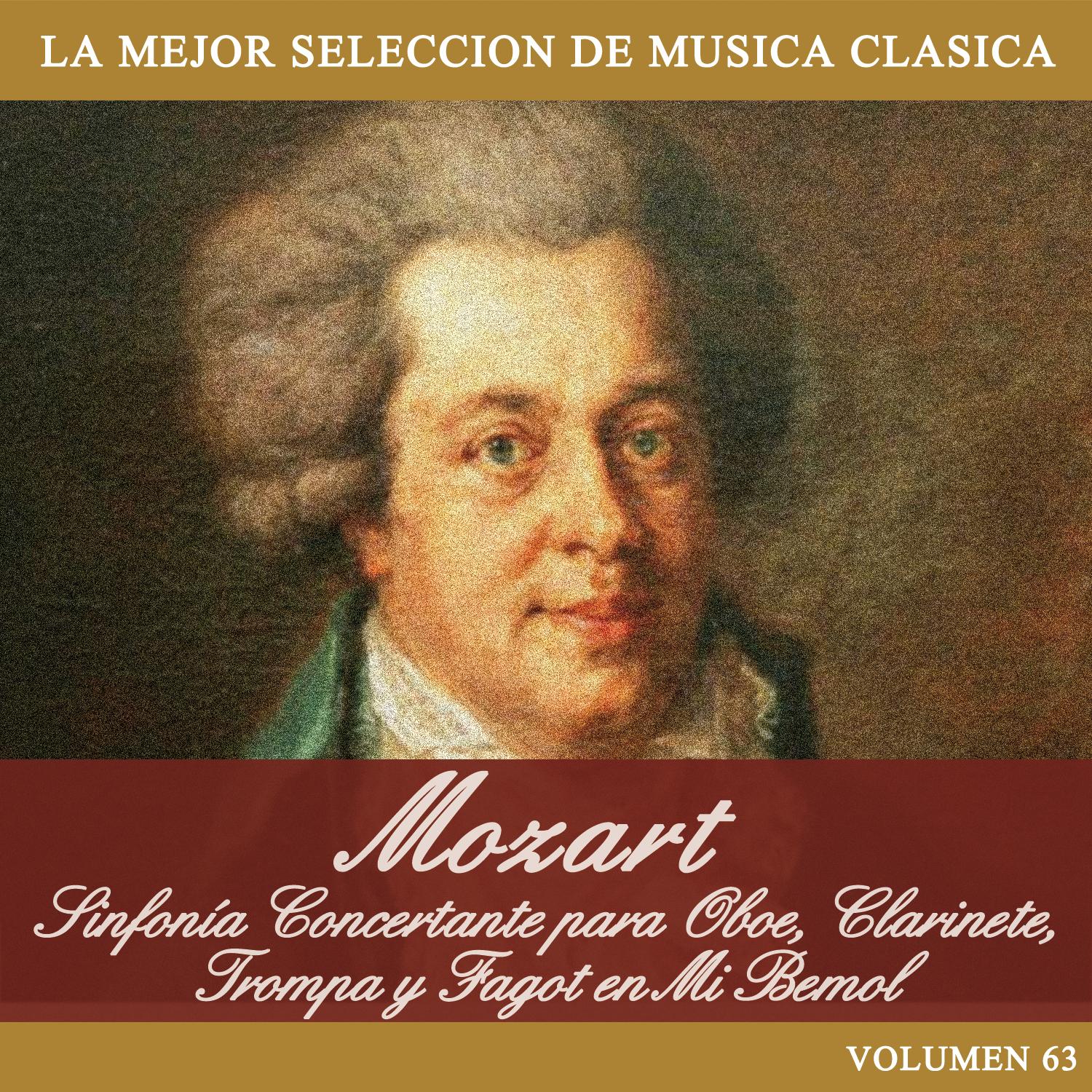 Mozart: Sinfoni a Concertante para Oboe, Clarinete, Trompa y Fagot en Mi Bemol