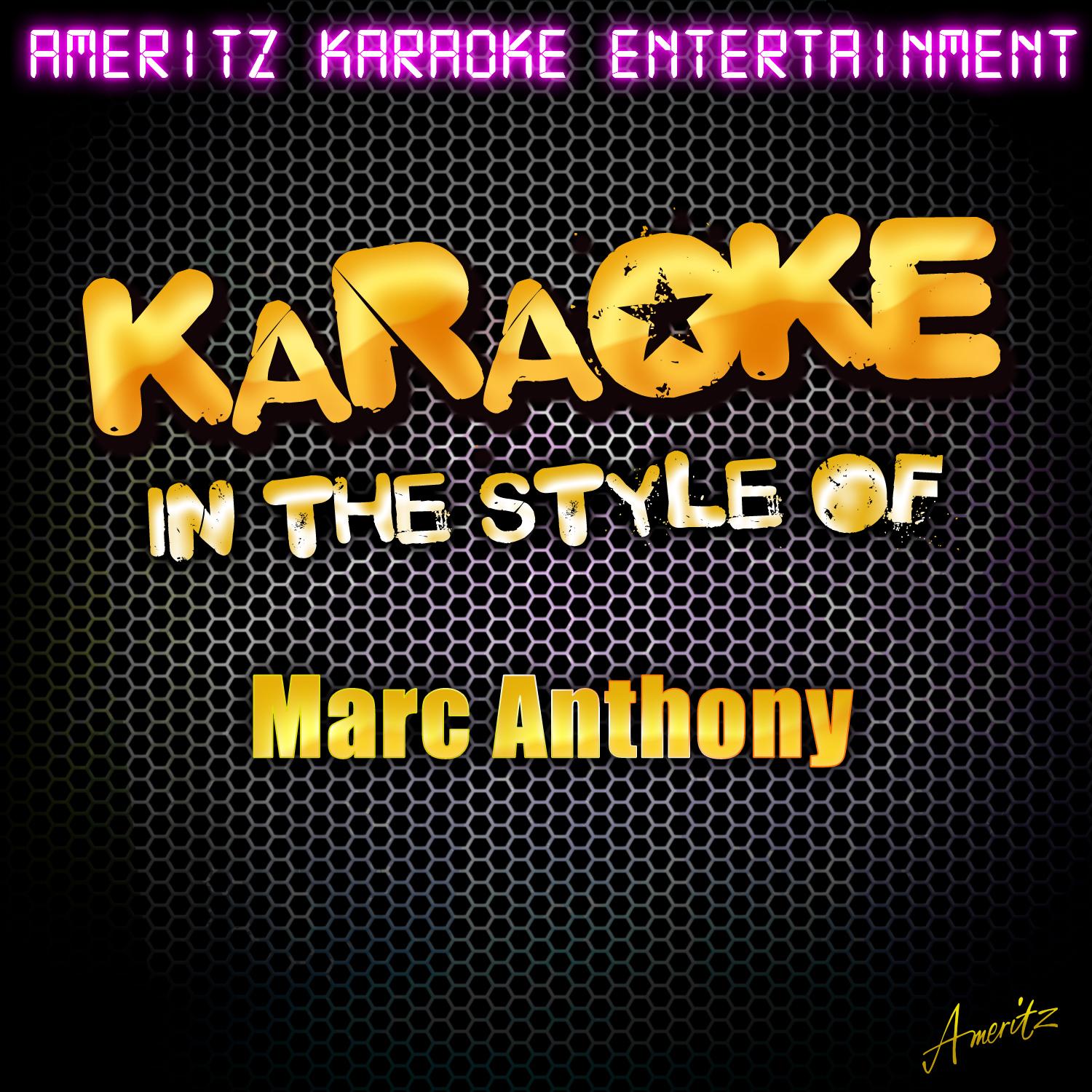 Karaoke (In the Style of Marc Anthony)