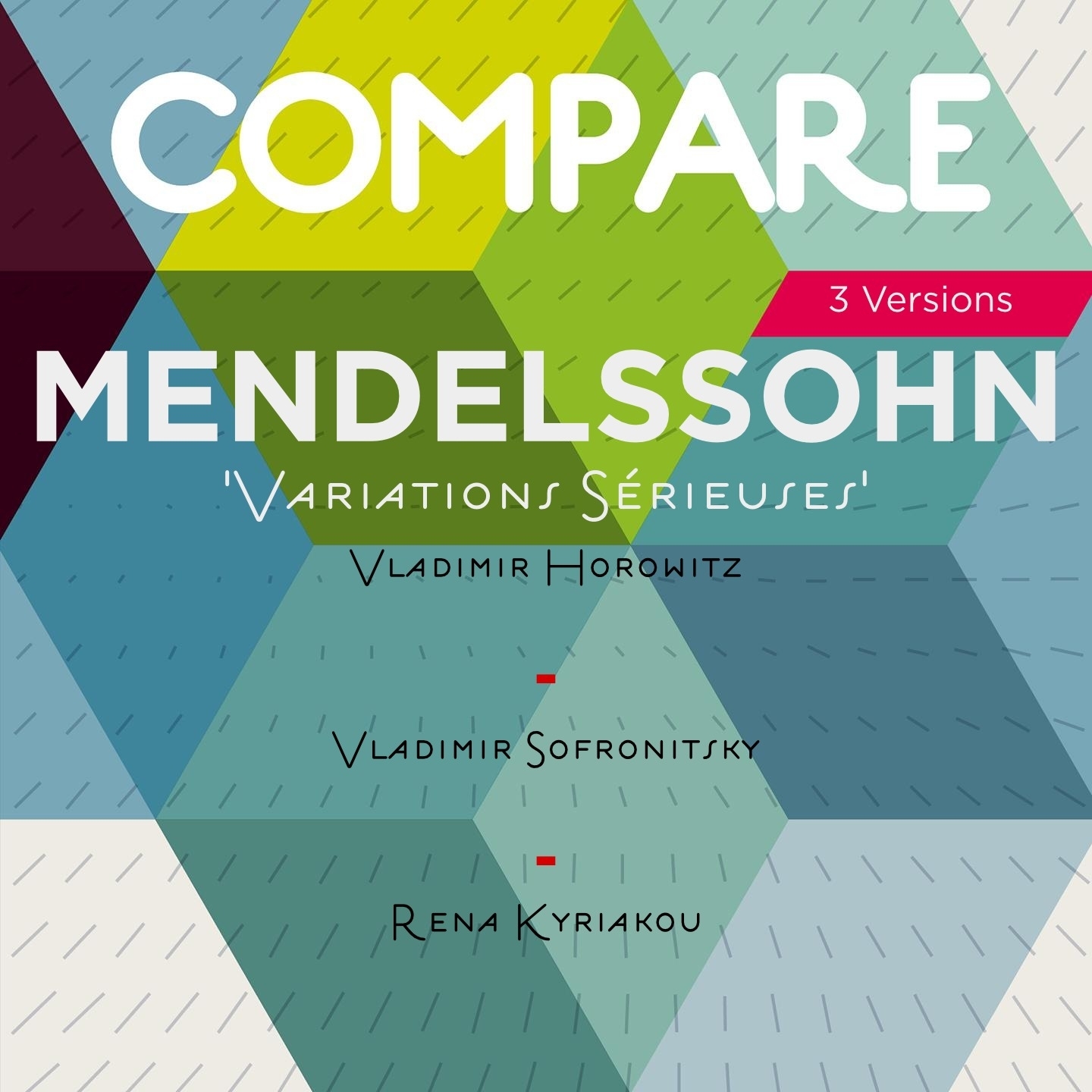 Mendelssohn: Variations se rieuses, Op. 54, Vladimir Horowitz vs. Vladimir Sofronitsky vs. Rena Kyriakou