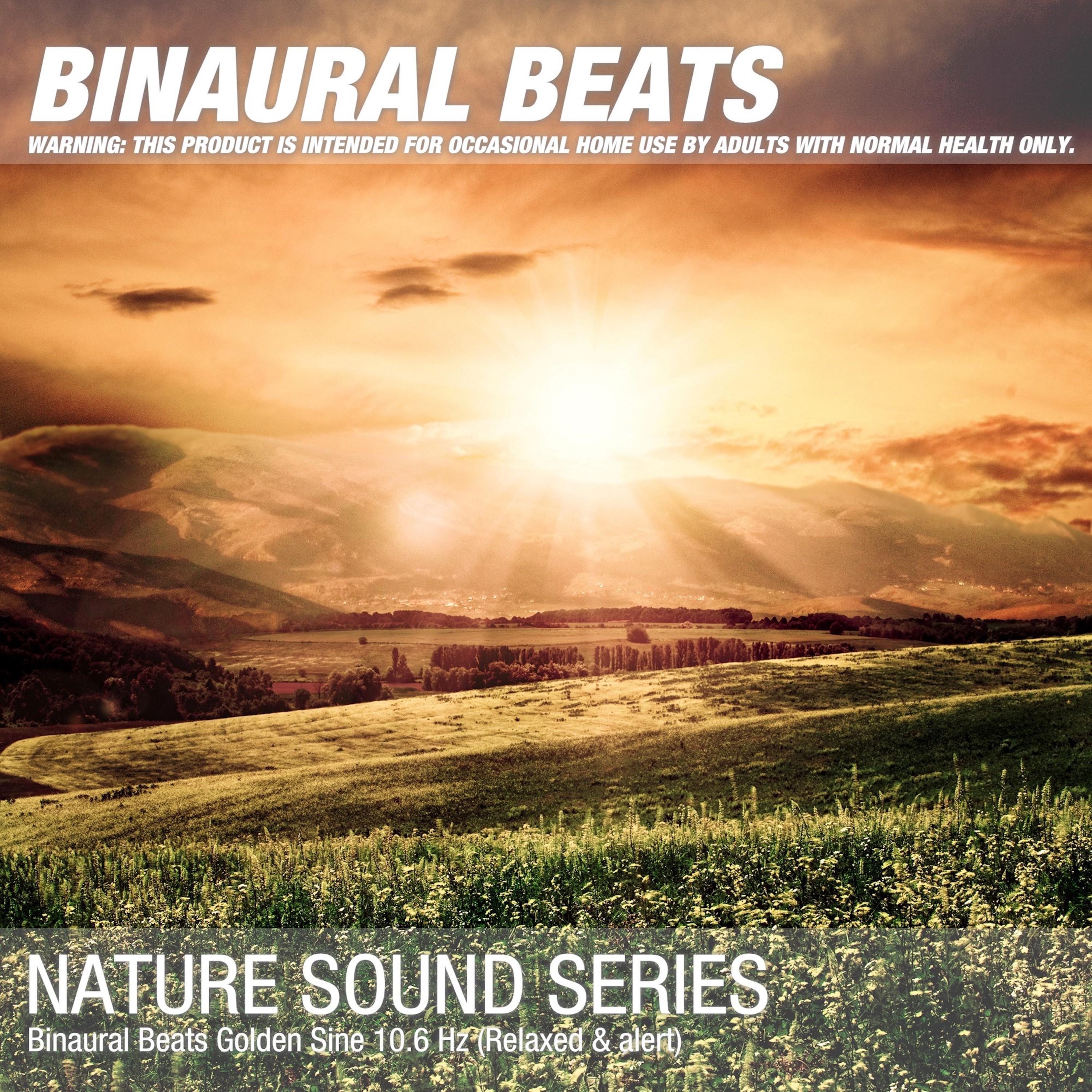 Binaural Beats Golden Sine 10.6 Hz (Relaxed & alert)