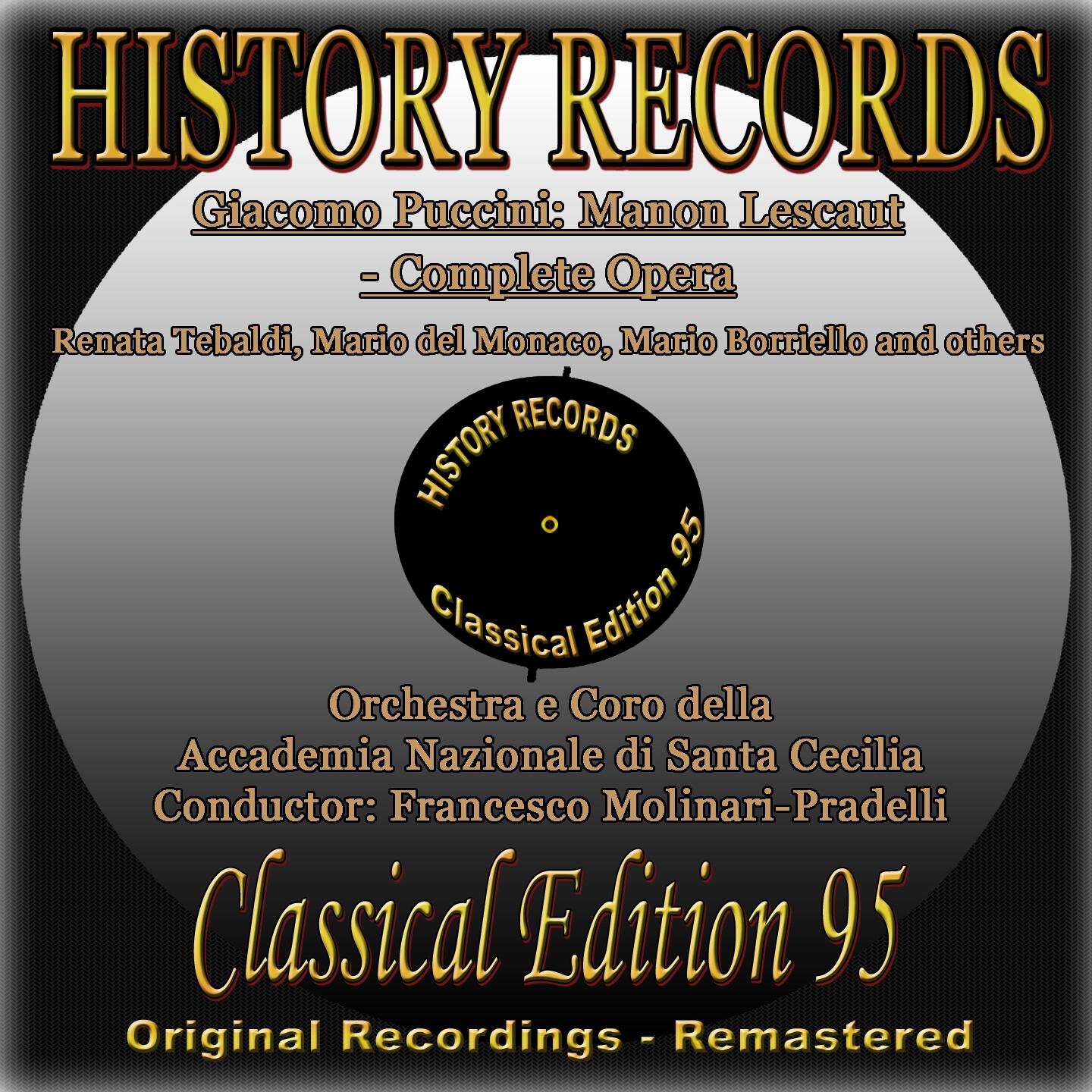 History Records - Classical Edition 95 - Manon Lescaut (Original Recordings - Remastered)