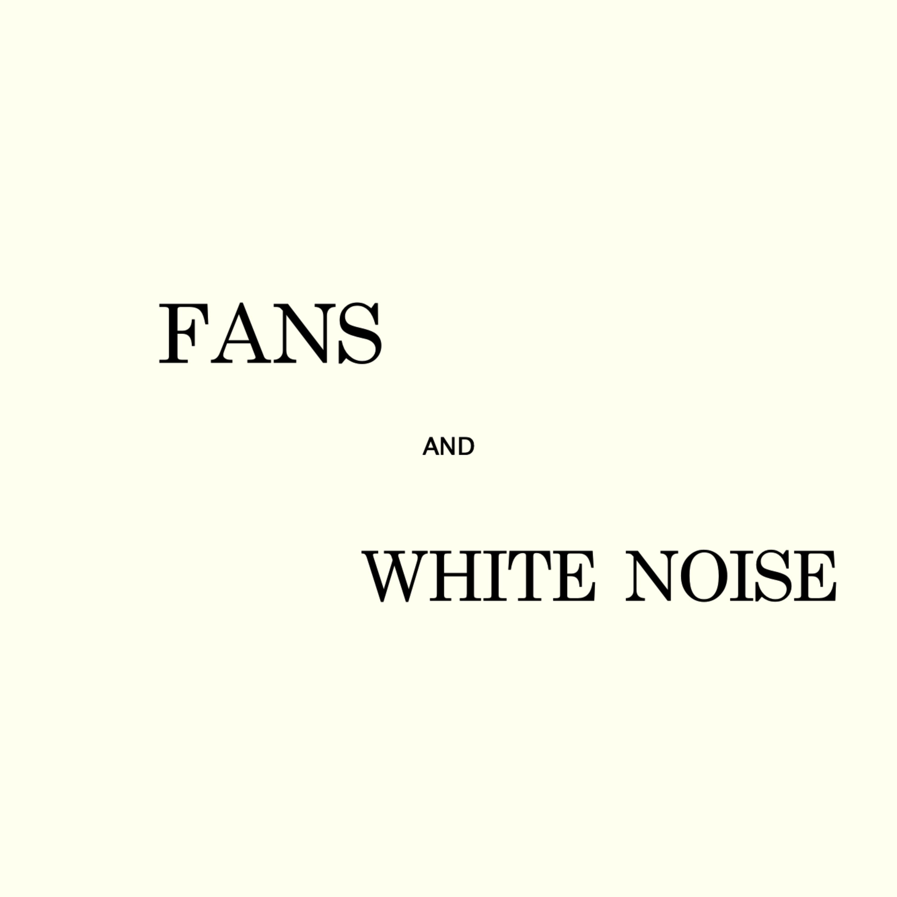 Fans and White Noise