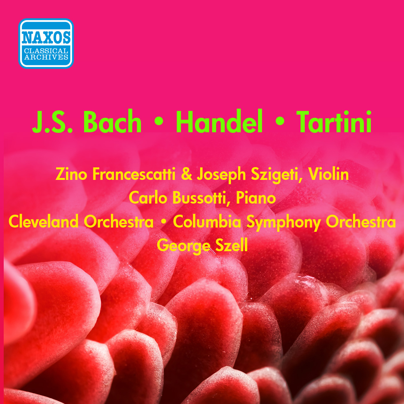 BACH, J.S.: Overture (Suite) No. 3 in D Major / Violin Concerto in E Major / TARTINI: Violin Concerto in D Minor (Szell) (1953-1955)
