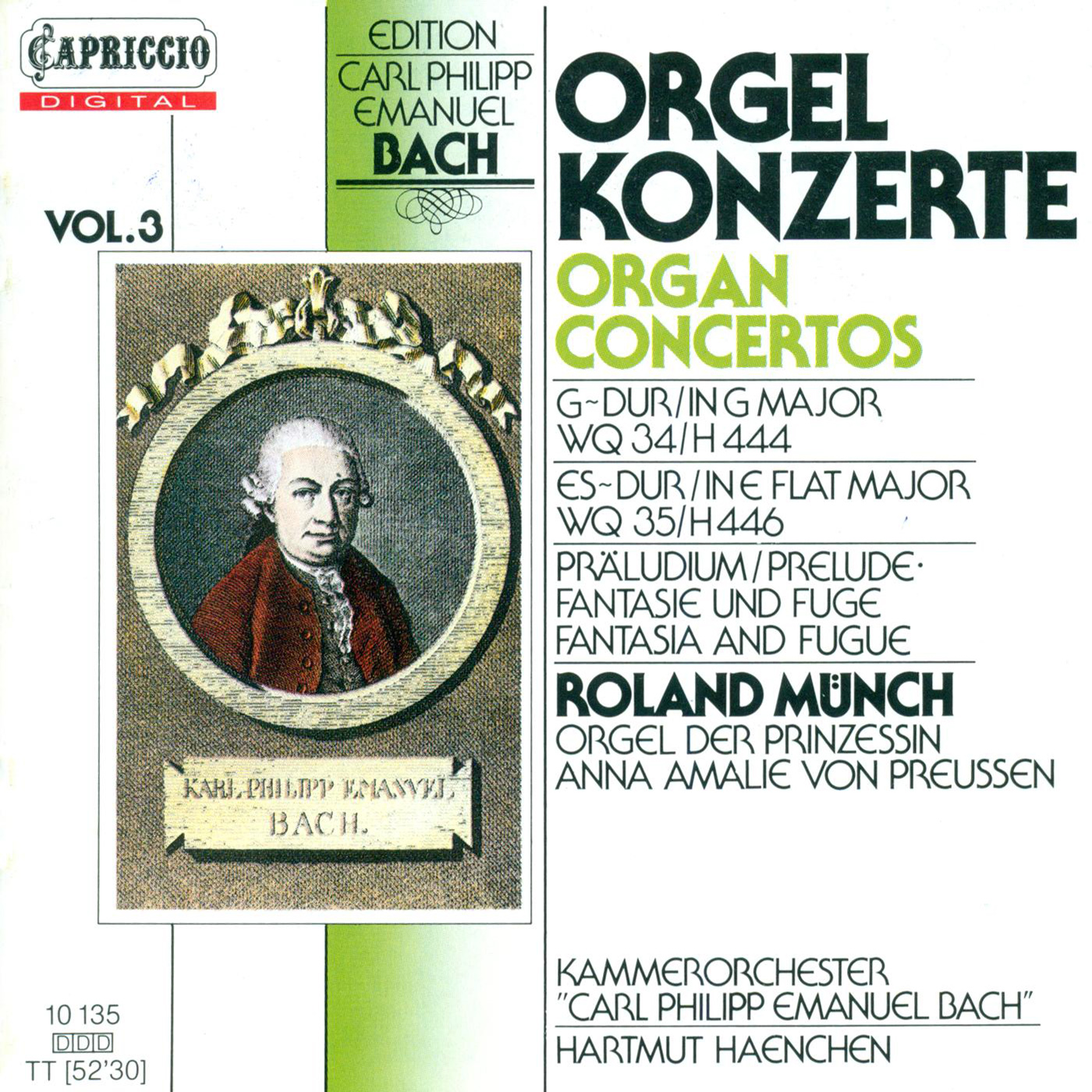 BACH, C.P.E.: Organ Concertos, Vol. 3 - Wq, 34, 35 (Munch)