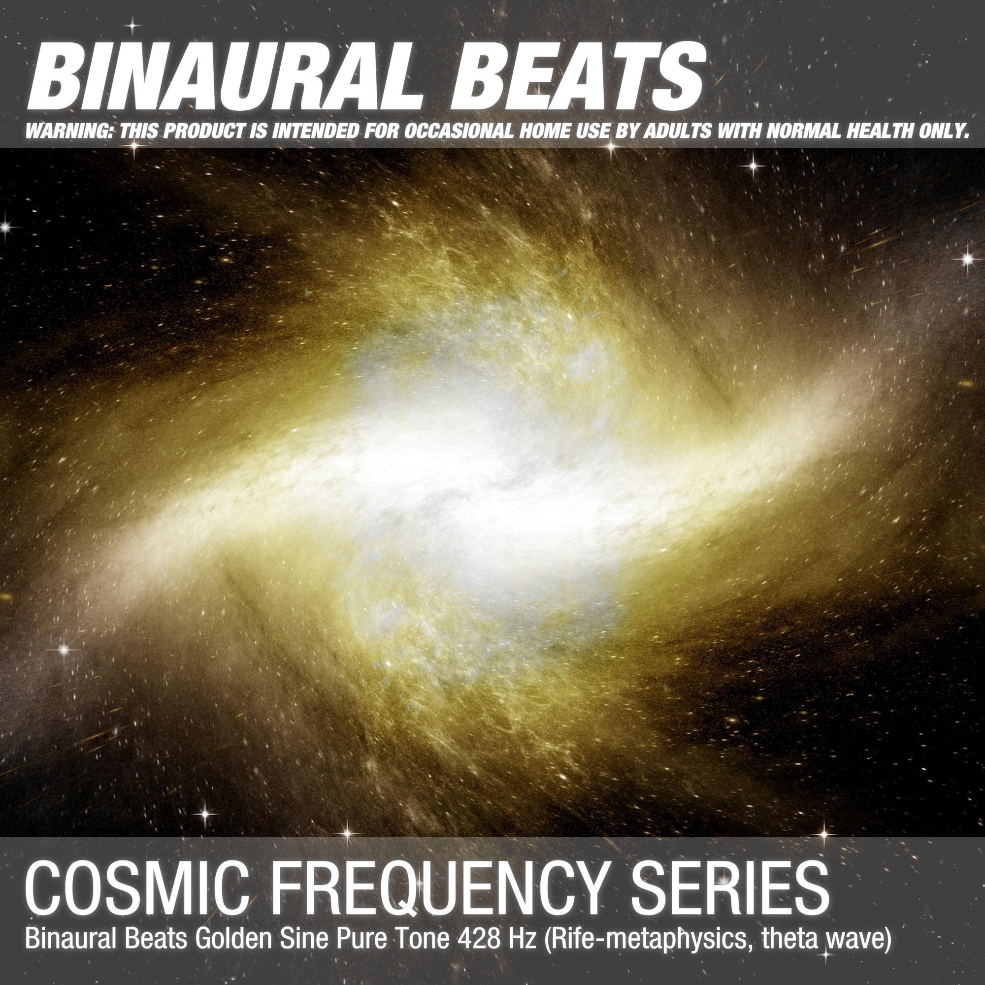 Binaural Beats Golden Sine Pure Tone 428 Hz (Rife-metaphysics, theta wave)