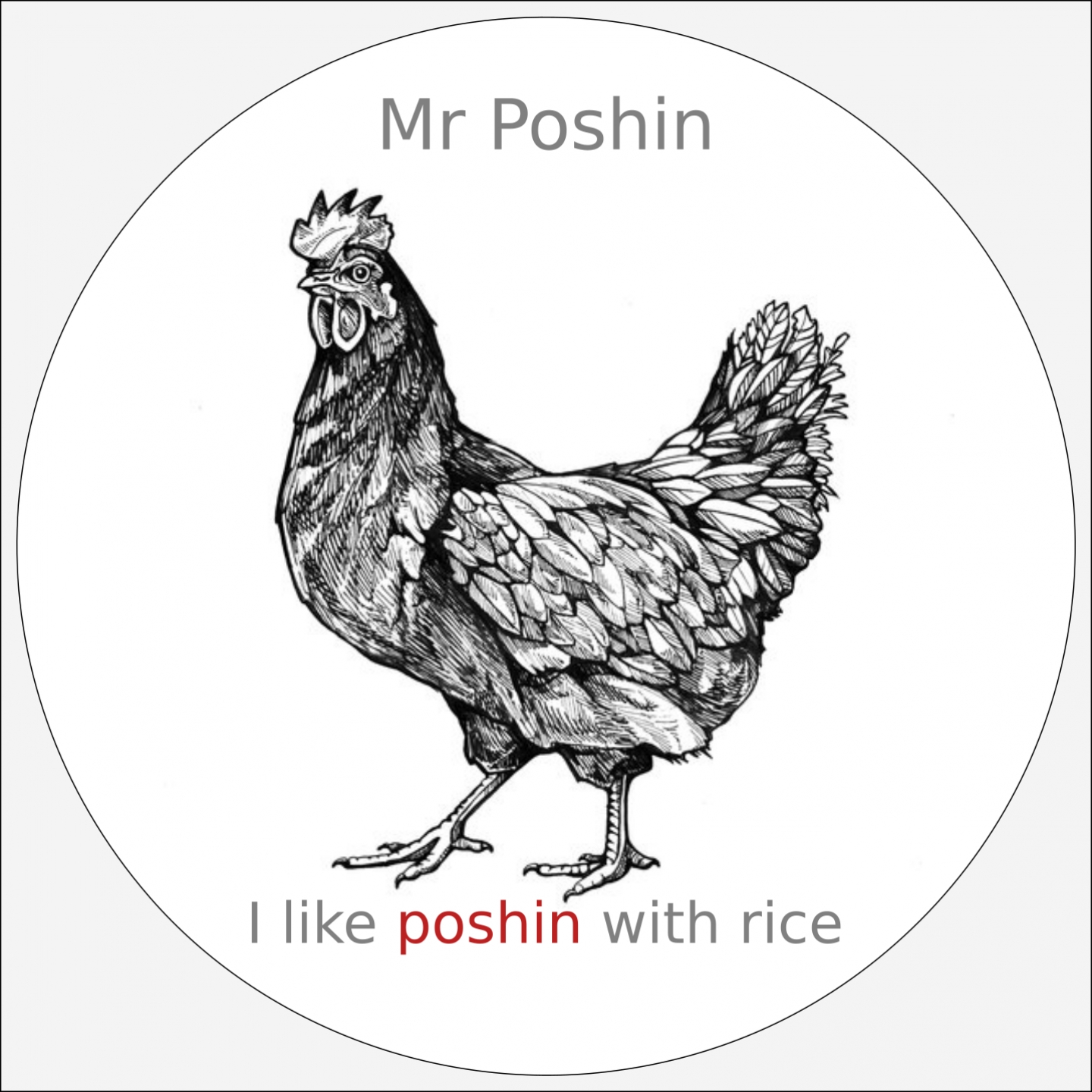 I Like Poshin with Rice