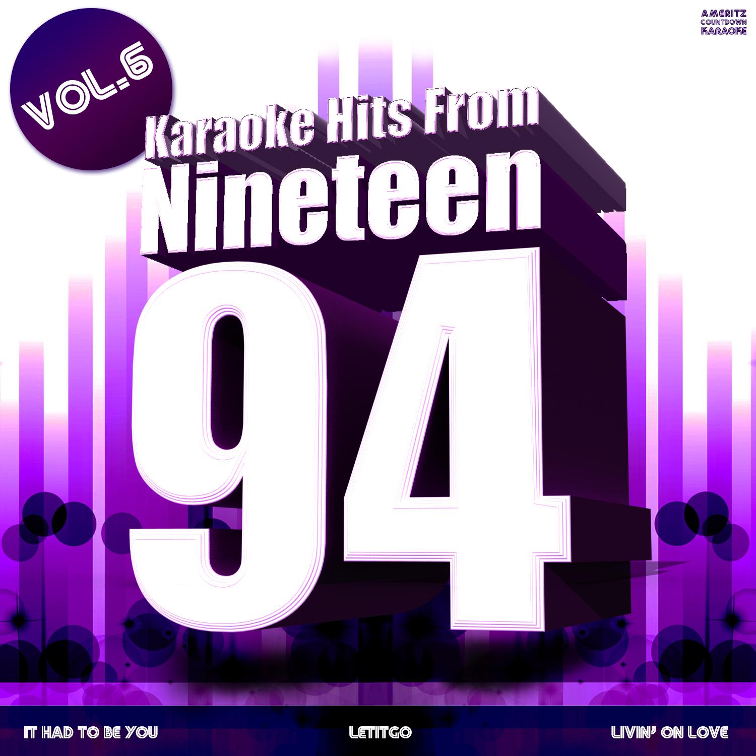 Karaoke Hits from 1994, Vol. 6