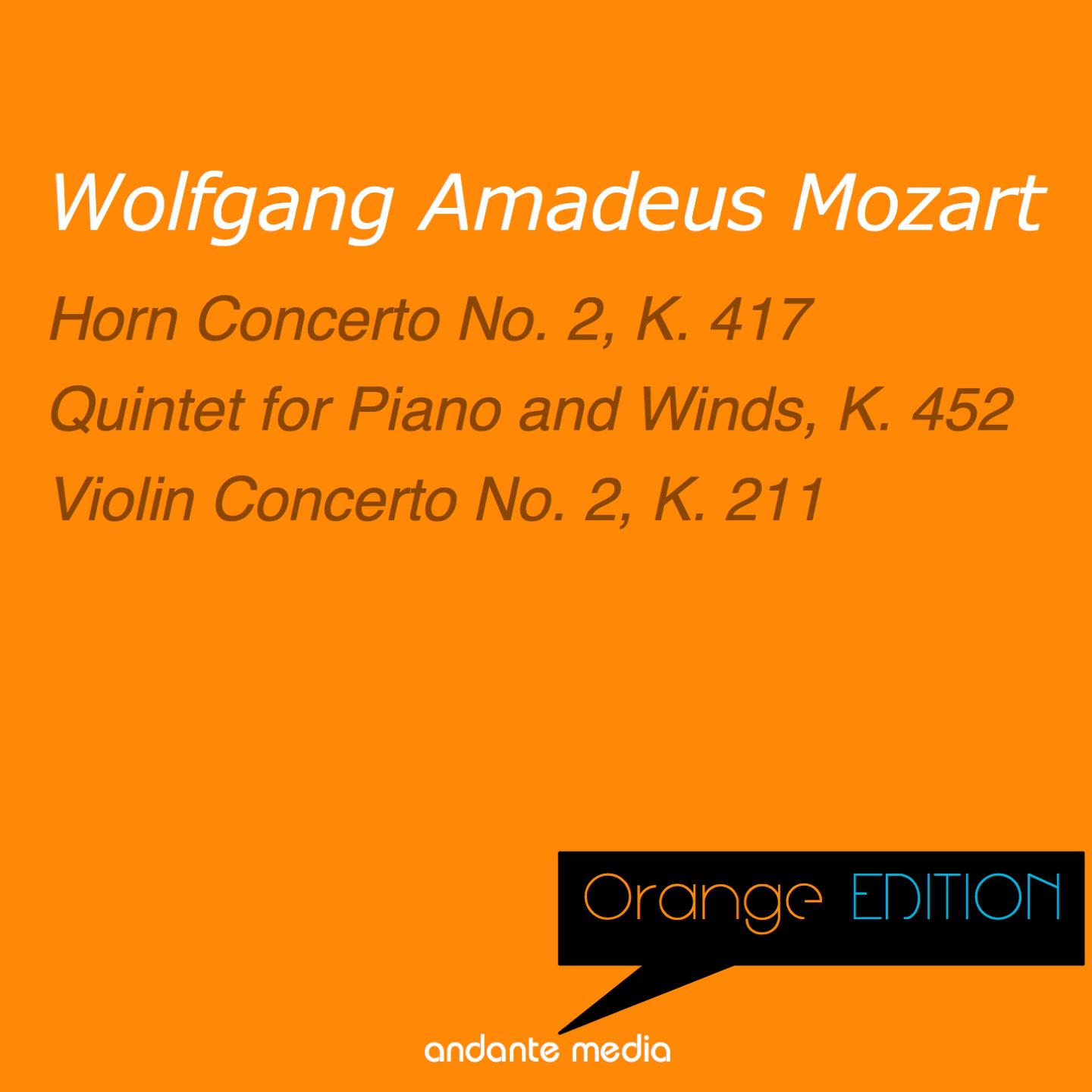 Orange Edition - Mozart: Horn Concerto No. 2, K. 417 & Violin Concerto No. 2, K. 211