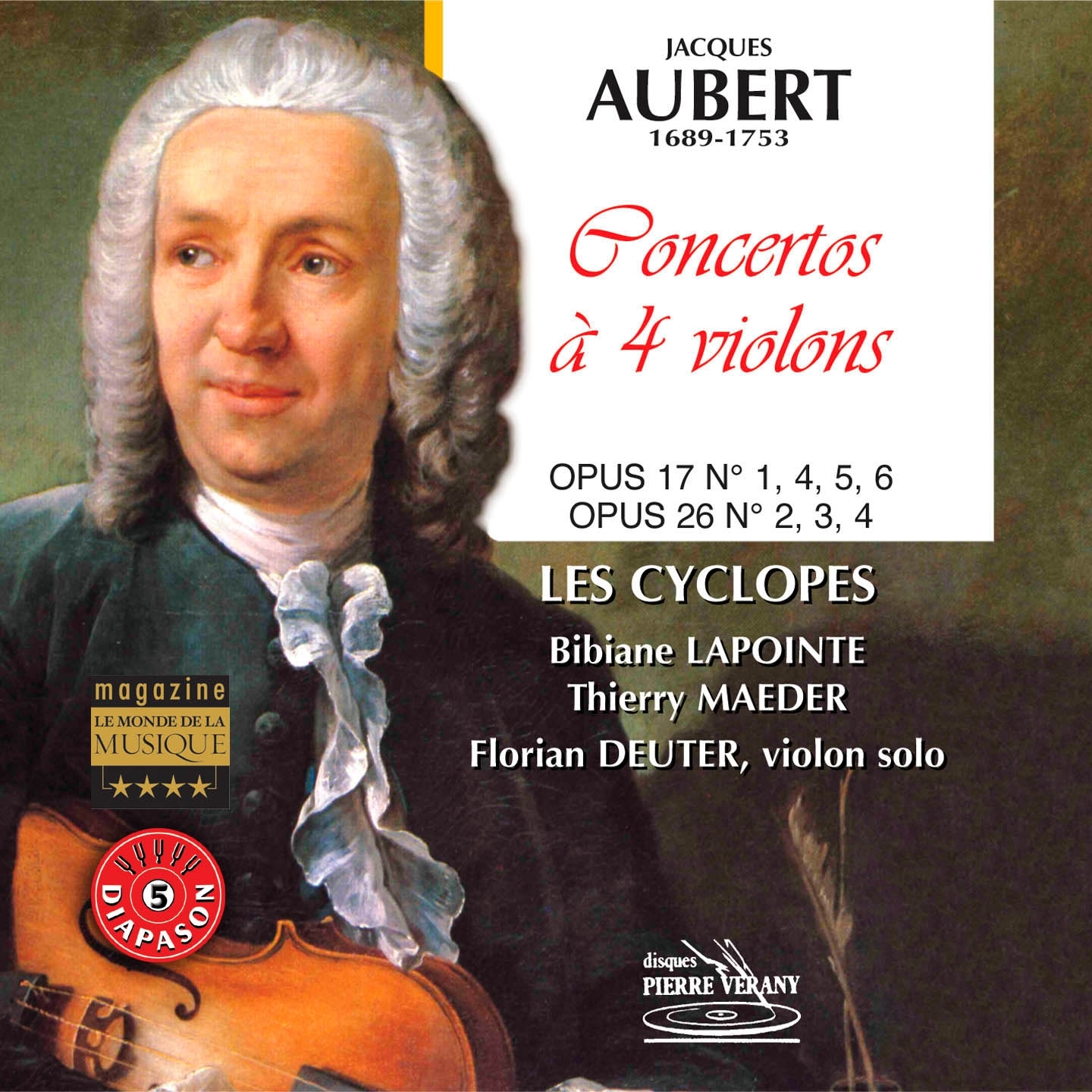 Aubert : Concertos a quatre violons, Op. 17  Op. 26