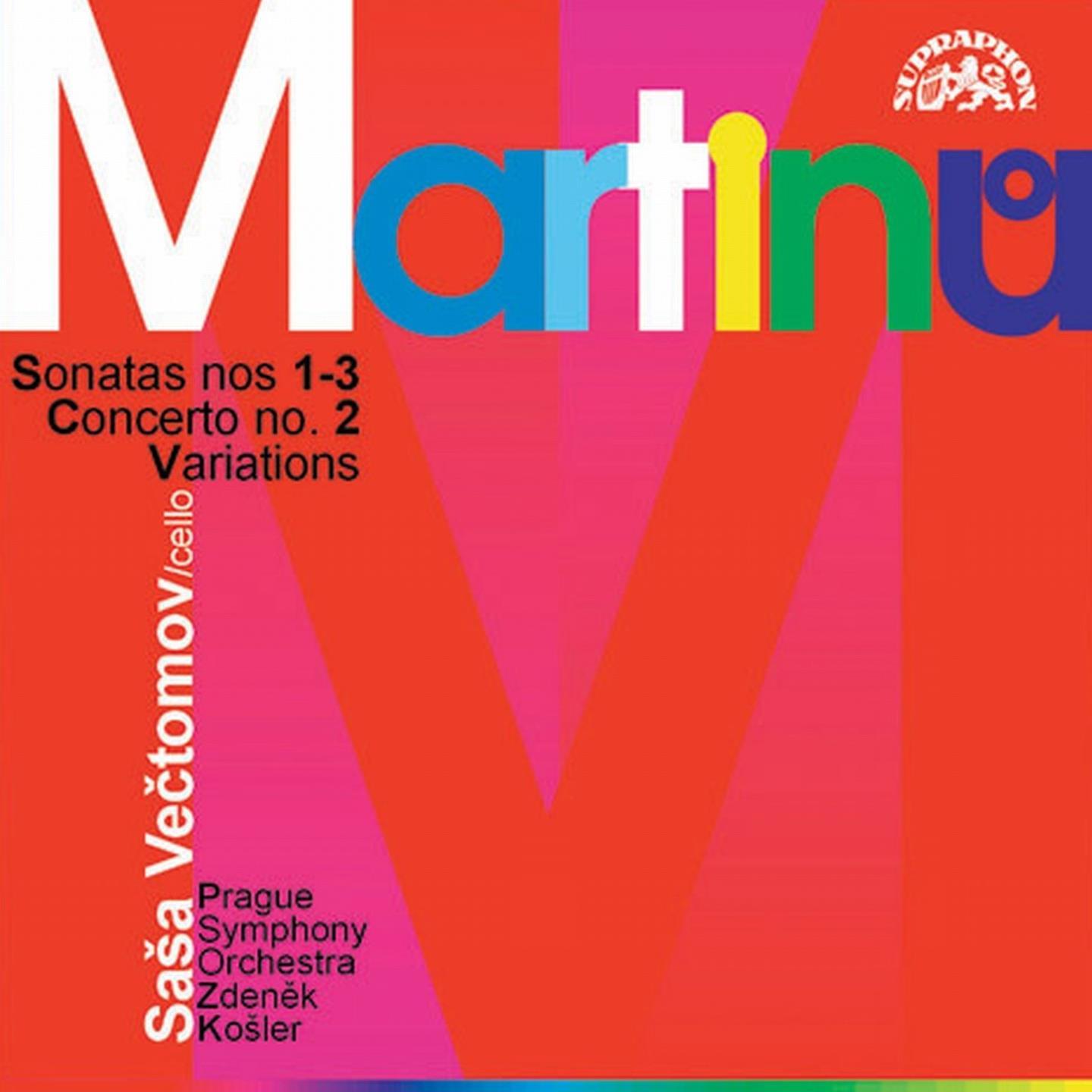 Martin: Cello Sonatas Nos 13, Concerto No. 2, Variations