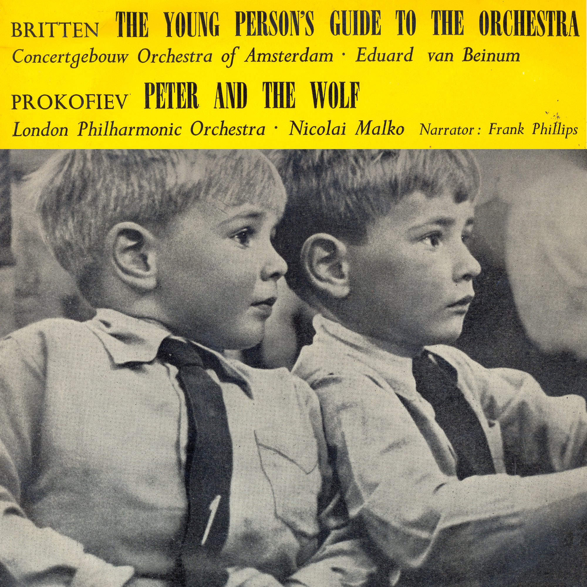 Britten's Young Person's Guide to the Orchestra and Prokofiev's Pete and the Wolf