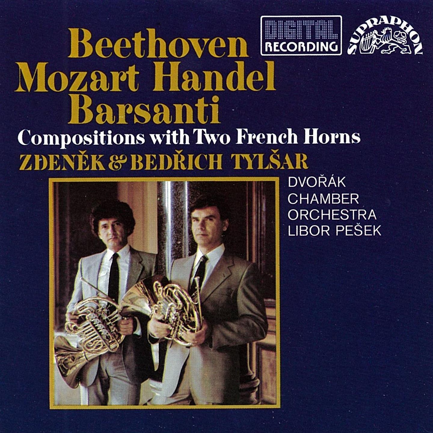 Beethoven, Barsanti, Handel and Mozart: Compositions with Two French Horns