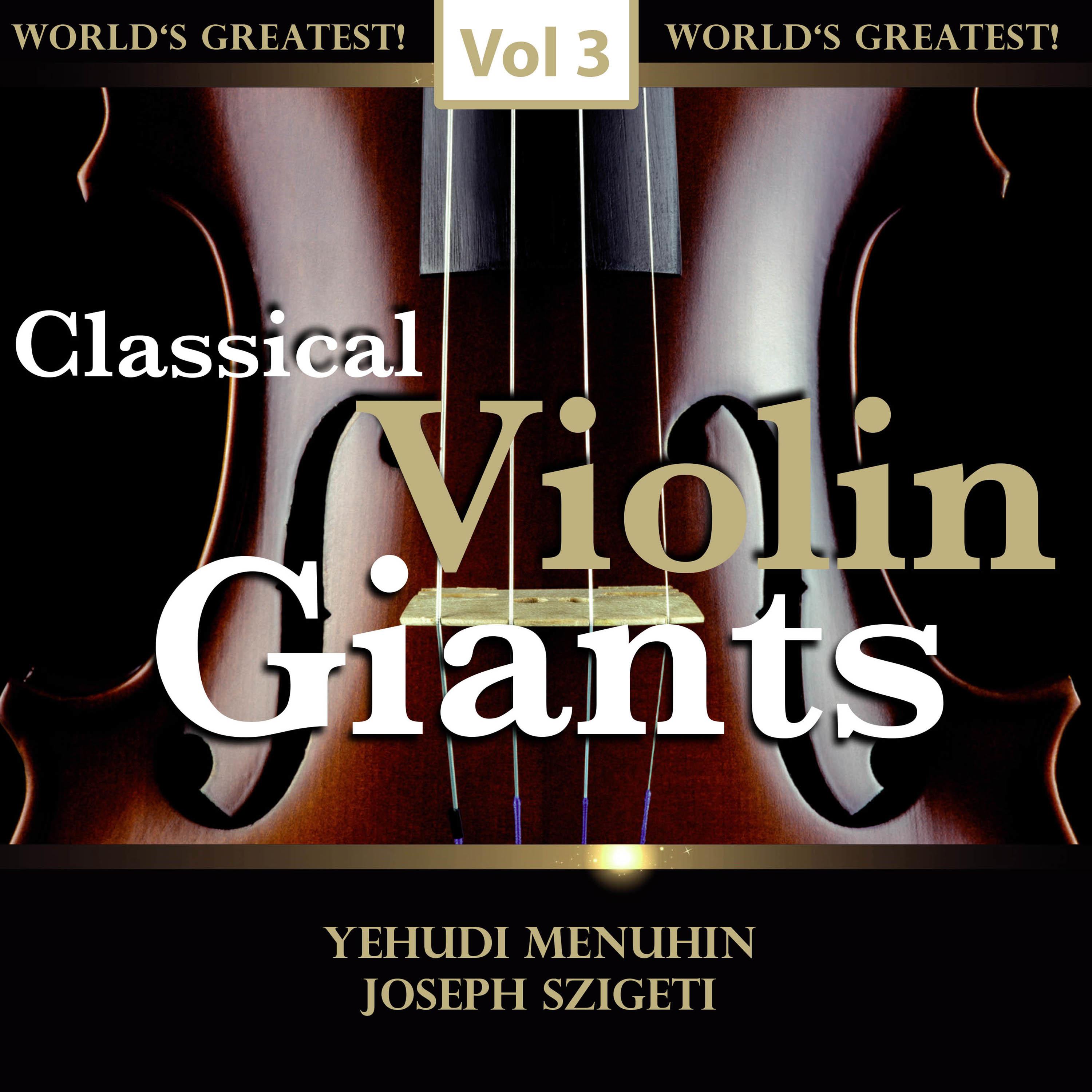Concerto for Violin and String Orchestra, in D Minor, Op. 40: III Allegro