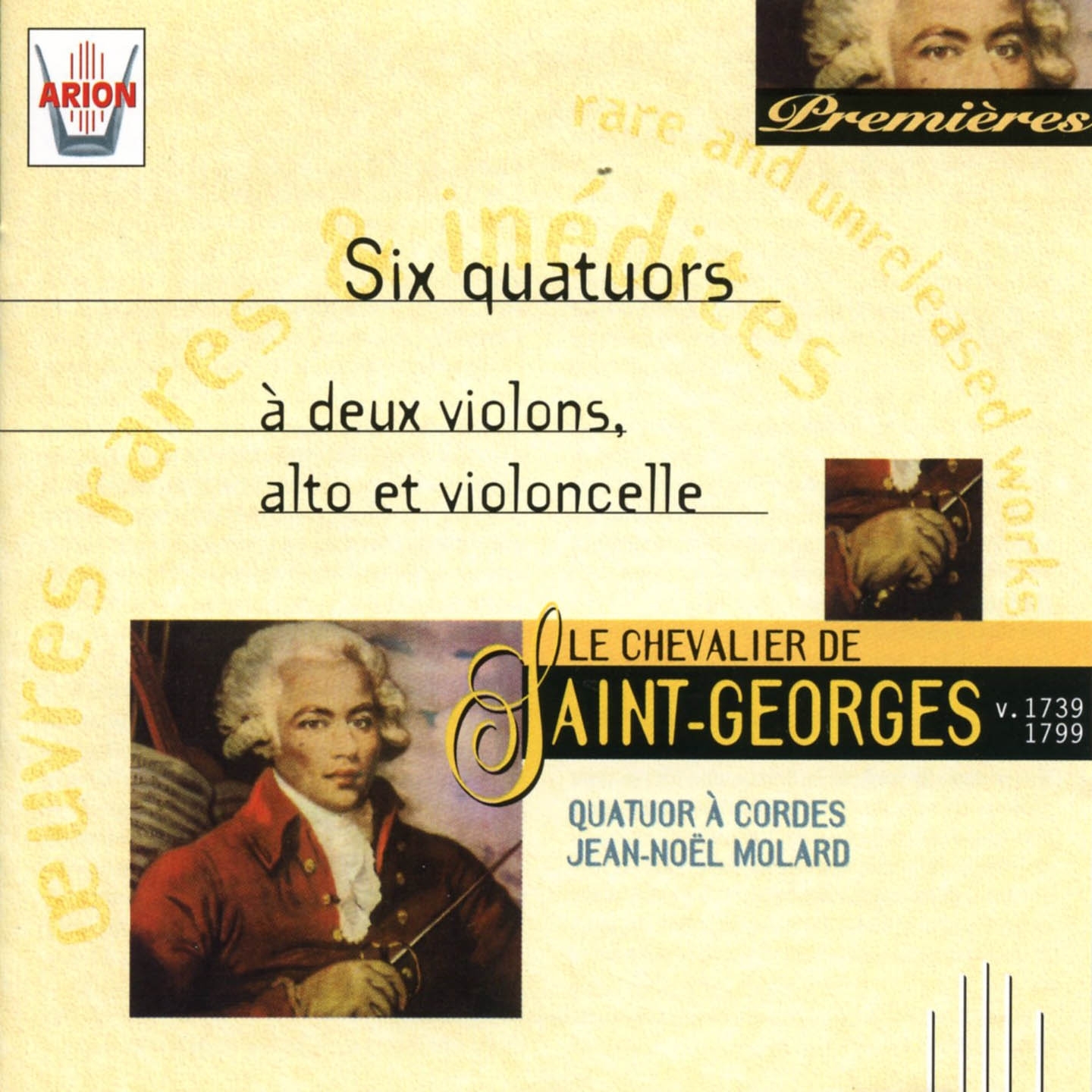 SaintGeorges : Six quatuors a 2 violons, alto  violoncelle