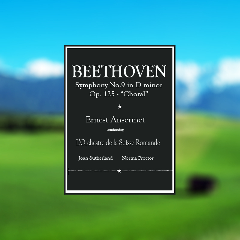 Beethoven: Symphony No. 9 in D Minor, Op 125 "Choral"