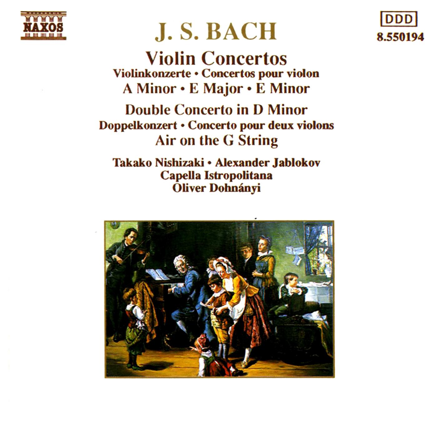BACH, J.S.: Violin Concertos, BWV 1041-1043 (Nishizaki)