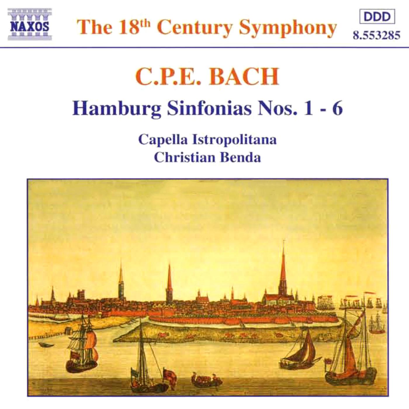 BACH, C.P.E.: Hamburg Sinfonias Nos. 1 - 6, Wq. 182
