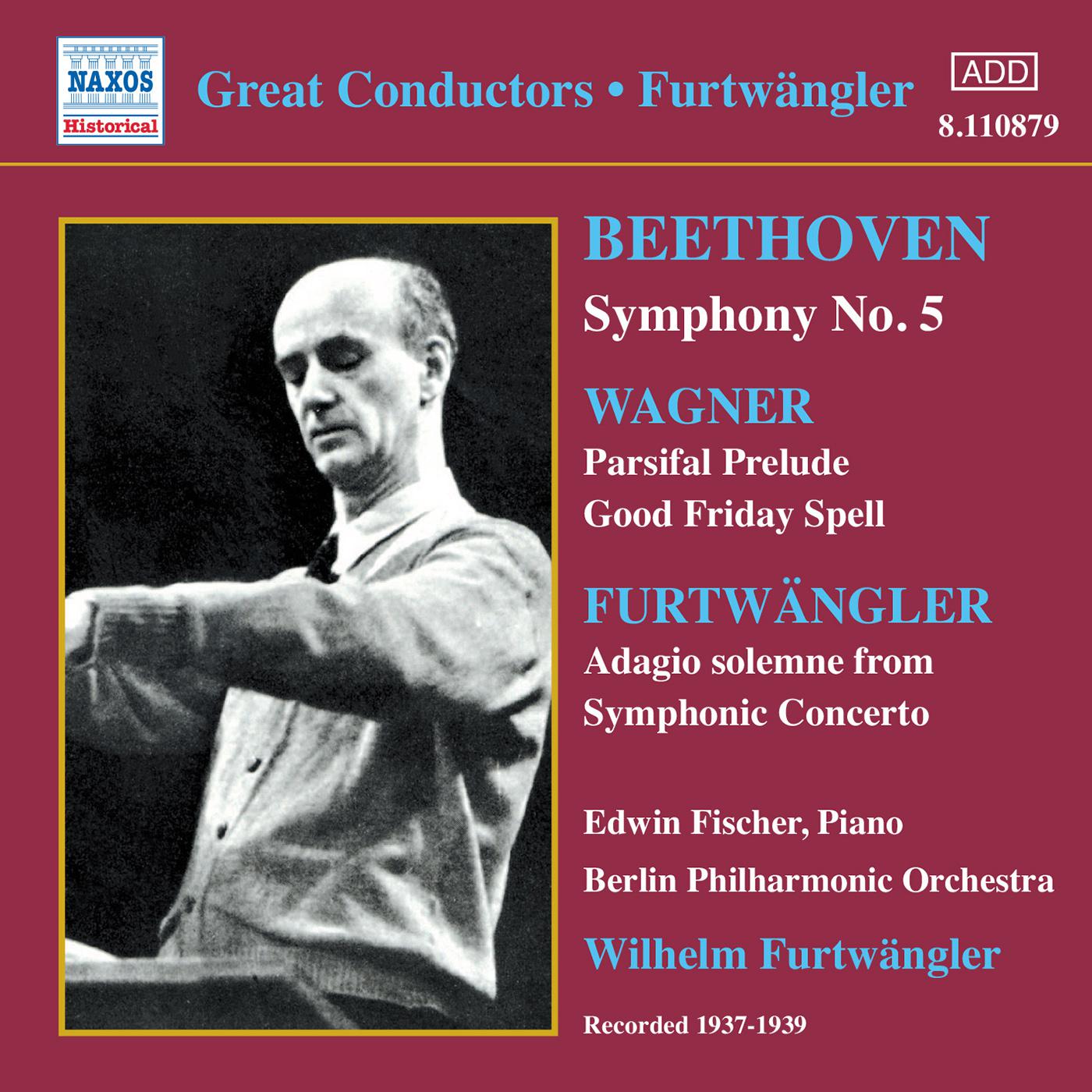 BEETHOVEN: Symphony No. 5 / WAGNER: Parsifal Prelude (Furtwangler) (1937-1939)
