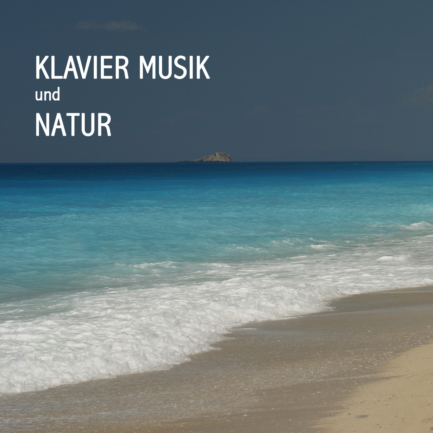 Blue - Klavier Musik with Crickets and Gentle River Stream Nature Sound