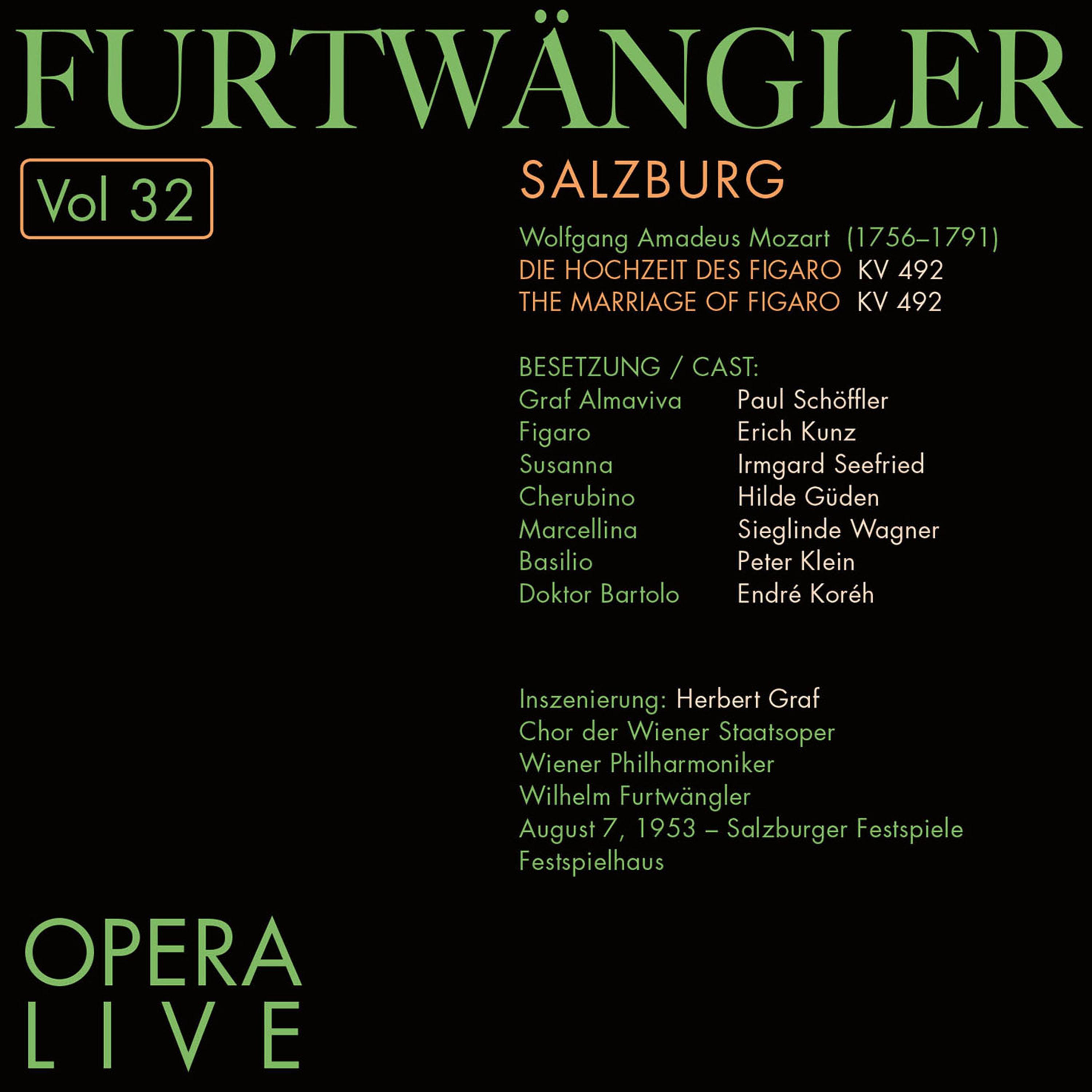 Furtw ngler  Opera Live, Vol. 32