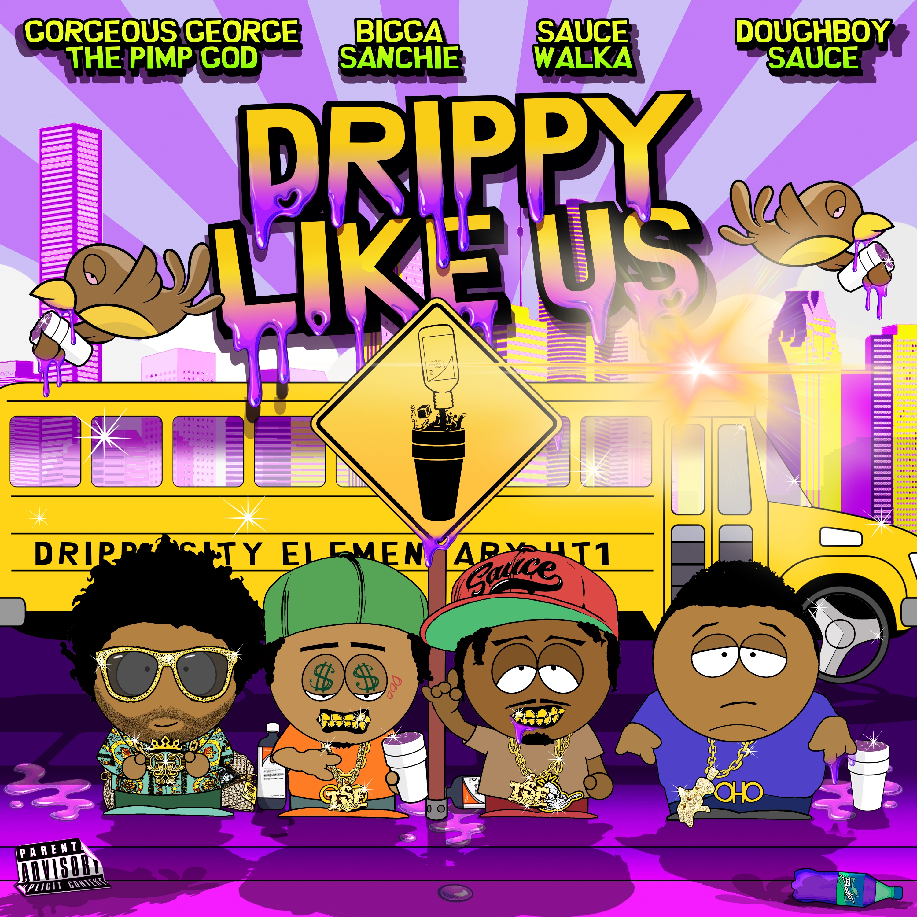 Drippy Like Us (feat. Bigga Sanchie, Sauce Walka & Doughboy Sauce)